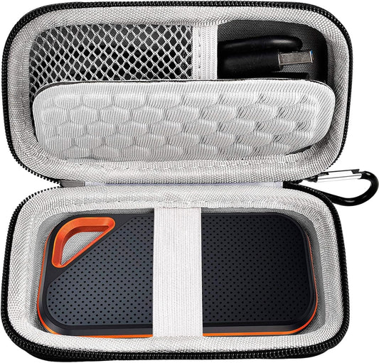 Hard Case Compatible with SanDisk Extreme PRO 500GB 1TB 2TB 4TB Portable External SSD. Carrying Travel Holder for Crucial X8 Solid State Drive (Box Only)