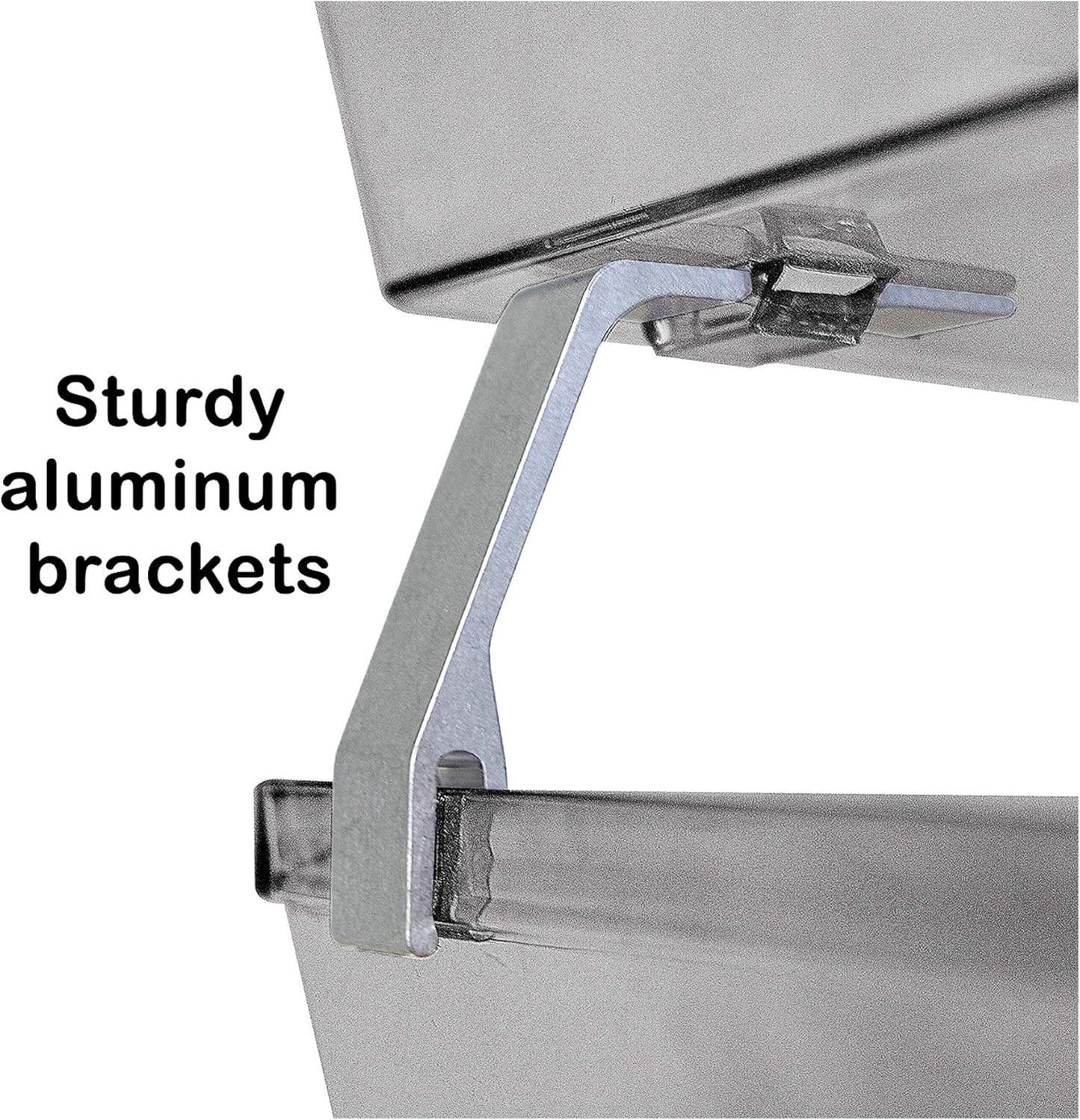 Acrimet Facility 2 Tier Letter Tray, Side Load, Letter Size/A4, Desktop File Organizer, Plastic (Clear Smoke Color)