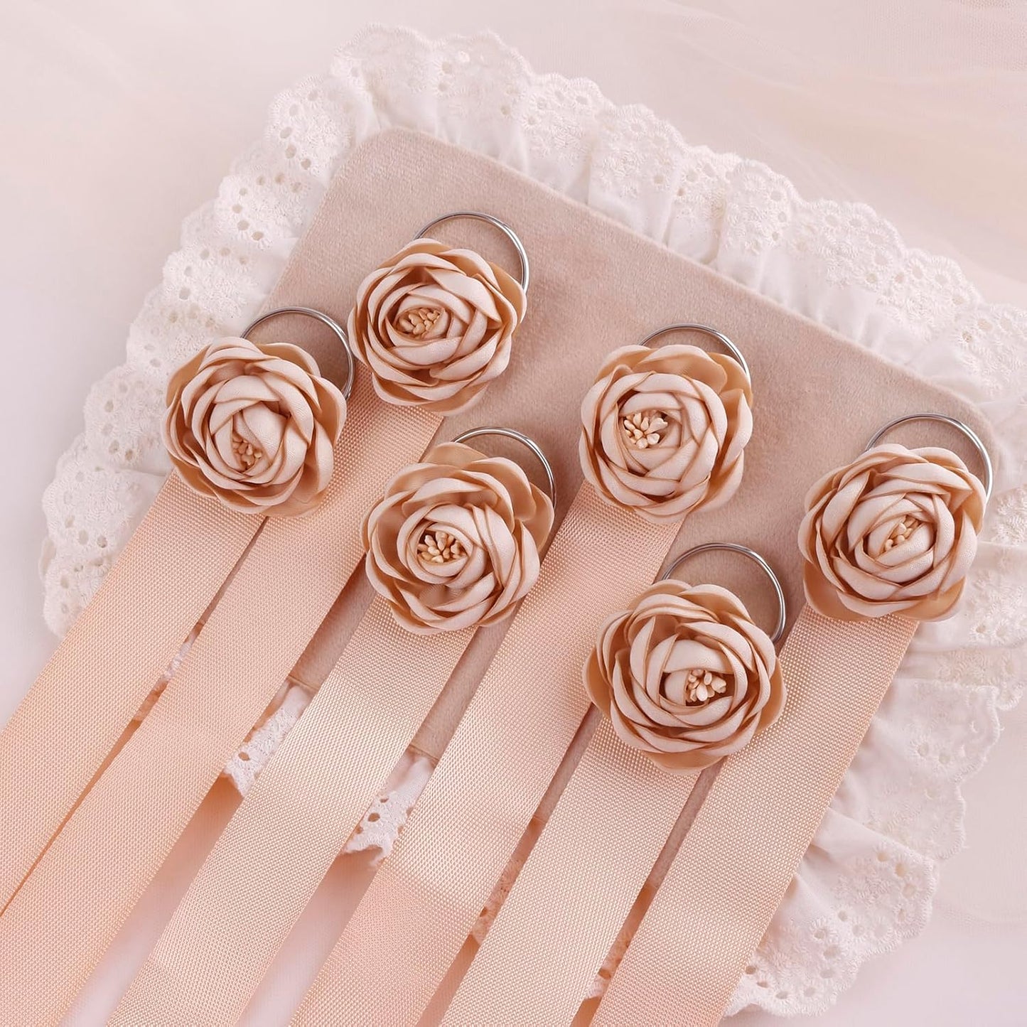 6PCS Bow Holder Hair Bow Organizer,Baby Decorative Hair Accessories Organizer,Flower Hair Clips Storage Bow Holder for Girls Hair Bows,Room Nursery Wall Hanging Decors (hua-6-B) (hua-6-B) (hua-6-M)