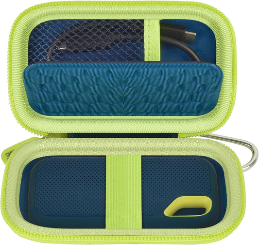 Hard Case Compatible with SanDisk Extreme PRO 500GB 1TB 2TB 4TB Portable External SSD. Carrying Travel Holder for Crucial X8 Solid State Drive (Box Only)-Navy Blue