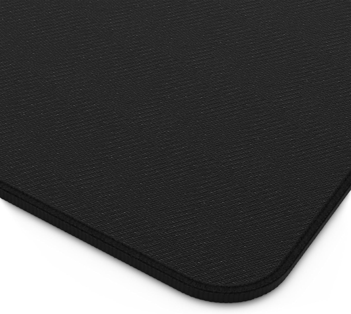 Brushed Metal Texture Desk Mat - Extended Mouse Pad & Desk Pad, Neoprene Surface, Non-Slip Rubber Base, Stitched Edges, Desk Protector for Keyboard & Mouse, Sizes 12x18/12x22/16x32 (Blue, 12x18)