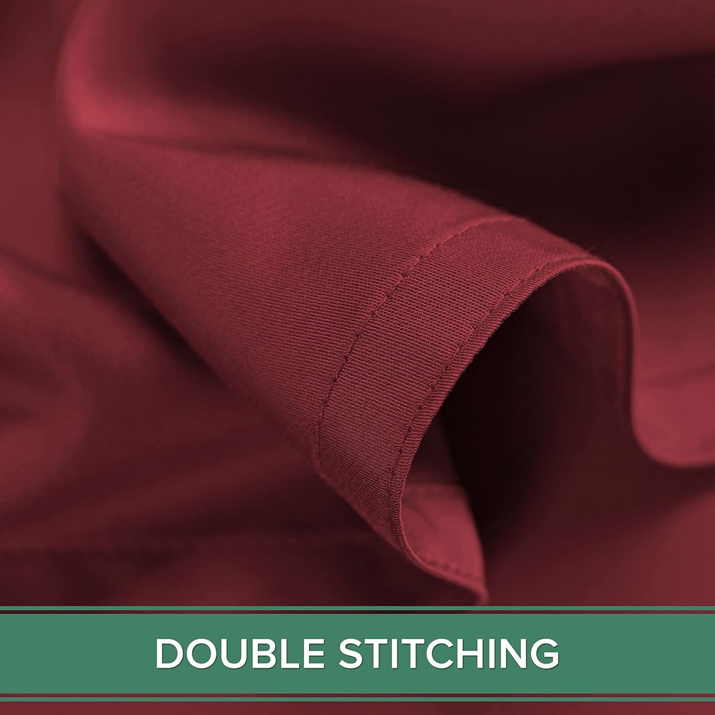 Queen Pillowcases by Pure Bamboo, Genuine 100% Organic Viscose Derived from Bamboo, Luxuriously Soft & Cooling, Double Stitching, Envelope Closure (2 Queen Pillowcases, Merlot)