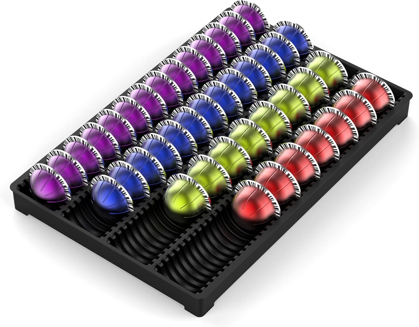 EVERIE Coffee Pod Storage Holder Drawer Insert for Counter Compatible with Nespresso Vertuoline Capsules, Pack of 2