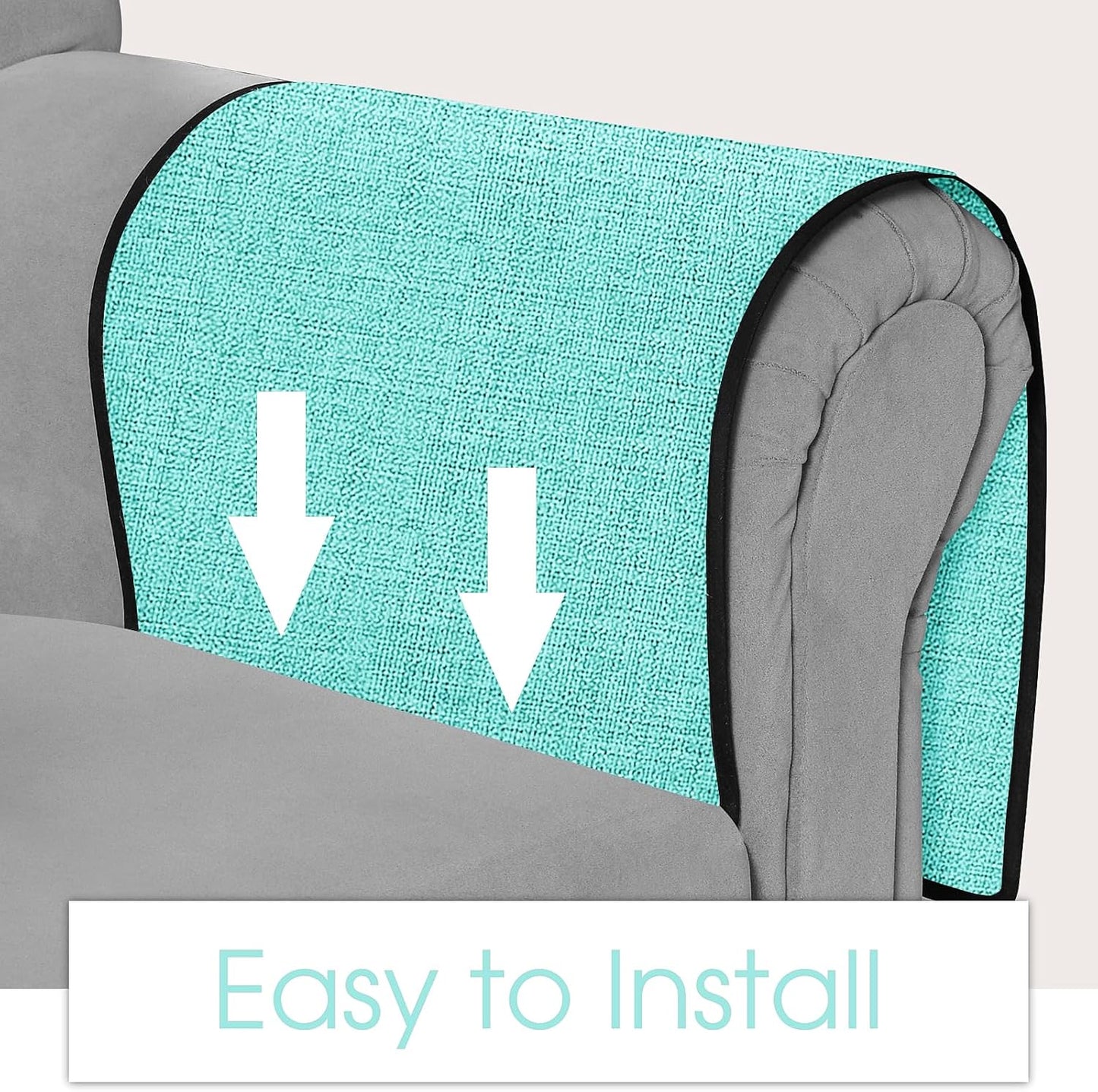 Joywell Remote Control Holder for Recliner Armchair Caddy Couch Armrest Organizer Sofa Arm Chair Caddie with 6 Pocket Storage for Magazine, Tablet, Phone, iPad, Teal
