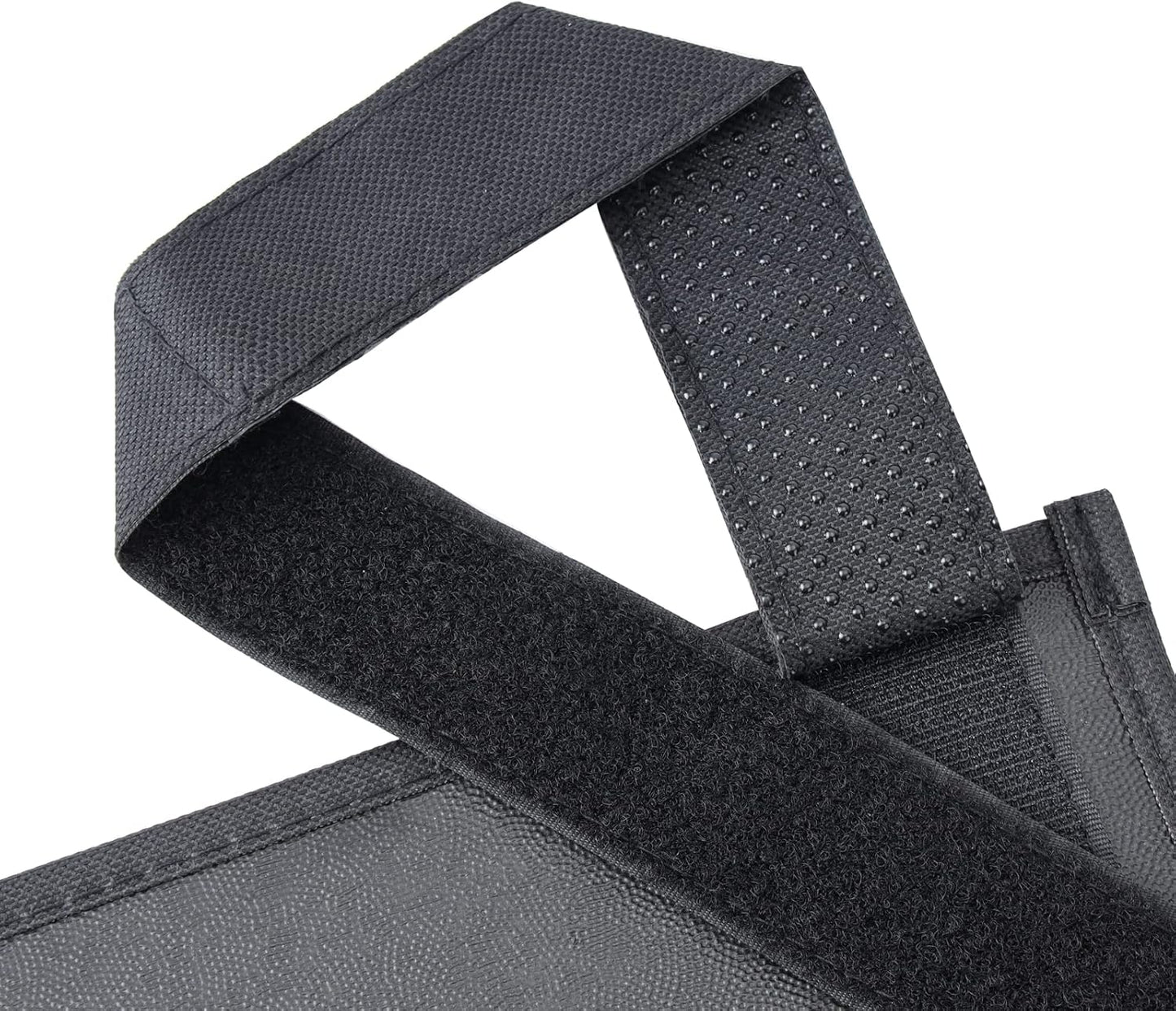 Hanging Bedside Caddy, Bedside Storage Organizer for Magazine, Phone, Remote control (6 Pockets-Black)