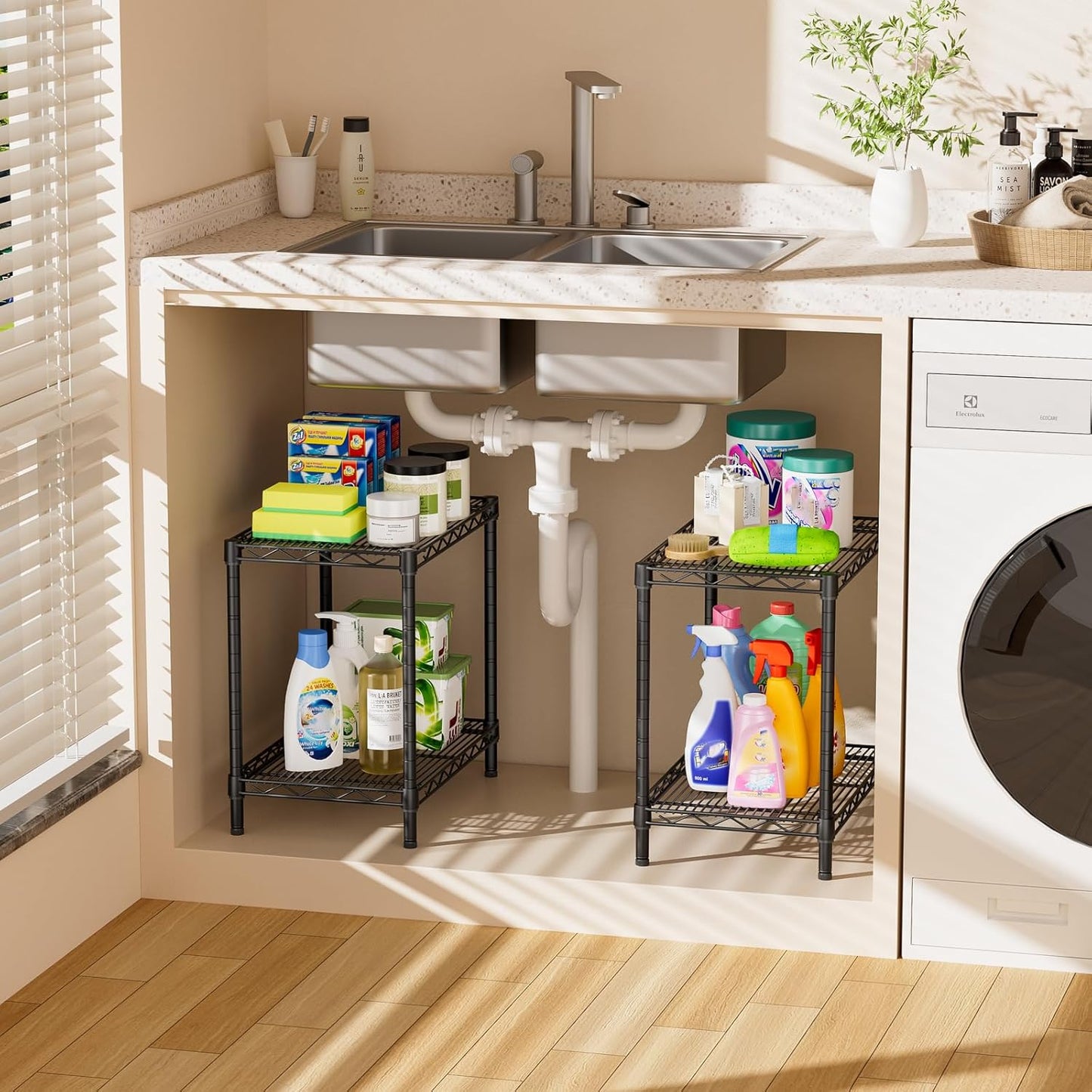 SINGAYE Shelf Closet Wire Shelving：Adjustable Metal Unit for Laundry Room Organization Bathroom Kitchen Home Storage Small Pantry Rack Shelves
