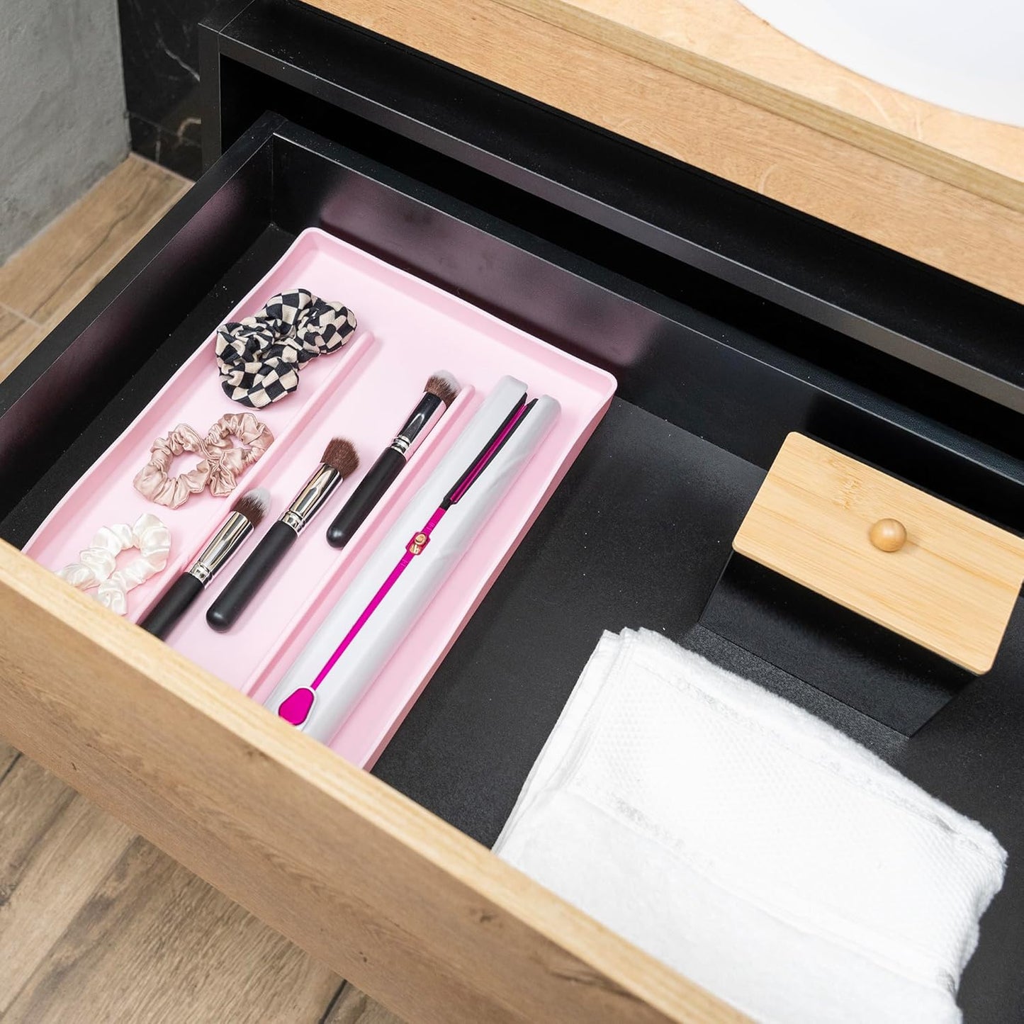 Hair Tool Organizer, 100% Food Grade Silicone, Up to 428F Heat Resistant, Hot Tools Organizer, Hair Styling Tools Organizer, 14.75" x 9.5" x 1"