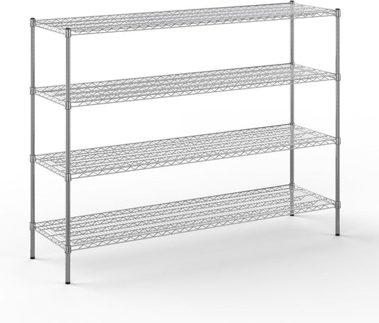 21" Deep x 72" Wide x 54" Height Wire Shelving Kit | 4-Tier | NSF Commercial Storage Rack Unit