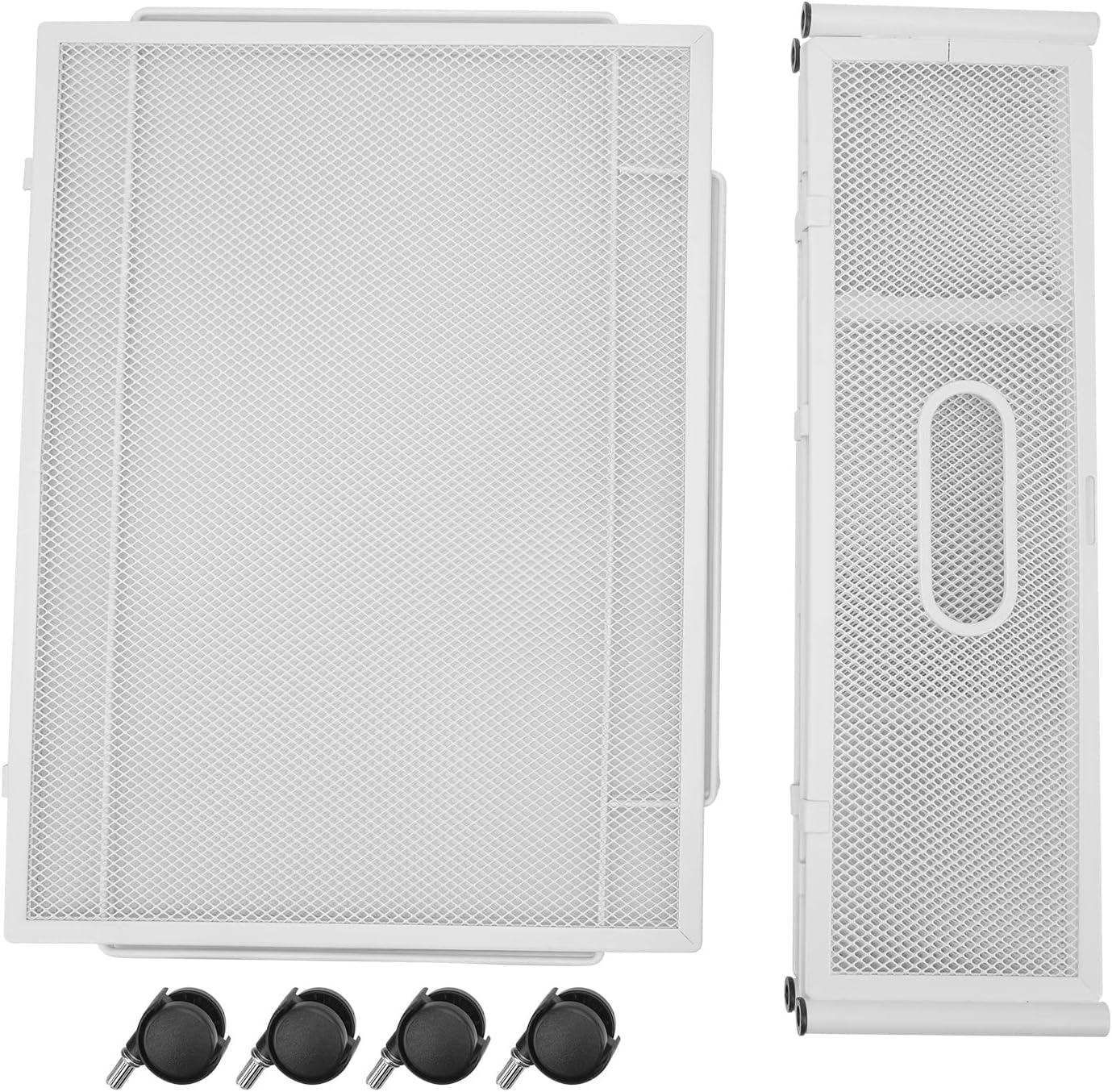 Under Bed Storage Containers with Wheels Grid Pattern Removable Type Shoe Storage Drawer Under Bed Detachable Metal for