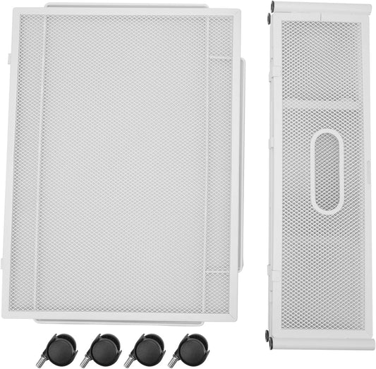 Under Bed Storage Containers with Wheels Grid Pattern Removable Type Shoe Storage Drawer Under Bed Detachable Metal for