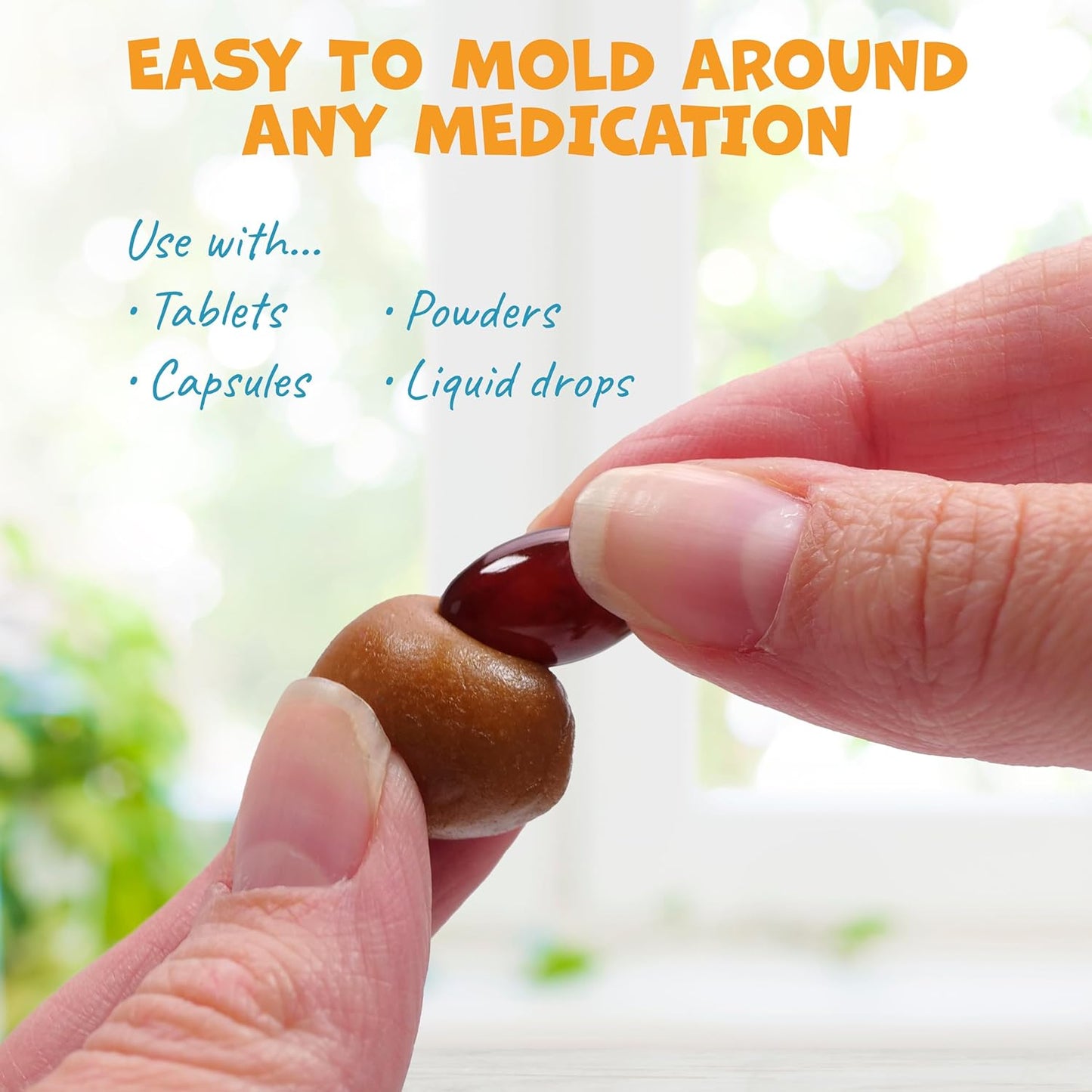 Flavor-Doh - Flavored Pill Wrap for Dogs to Hide Capsules and Create Pill Treats for Dogs - Easy-to-Use Treat Paste for Pet Medication - Peanut Butter (8oz)