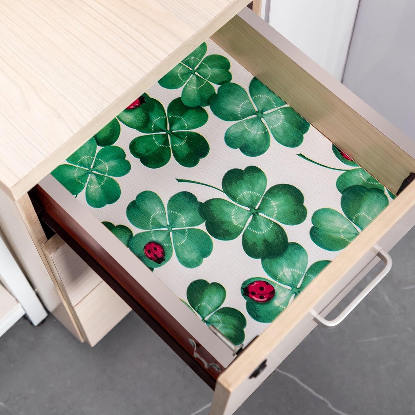12" W x 120" L Floral Drawer and Shelf Liner for Cabinets, Non-Adhesive Strong Grip Non-Slip Flower Shelf Cabinet Kitchen Shelf Liners for Kitchen Cabinets