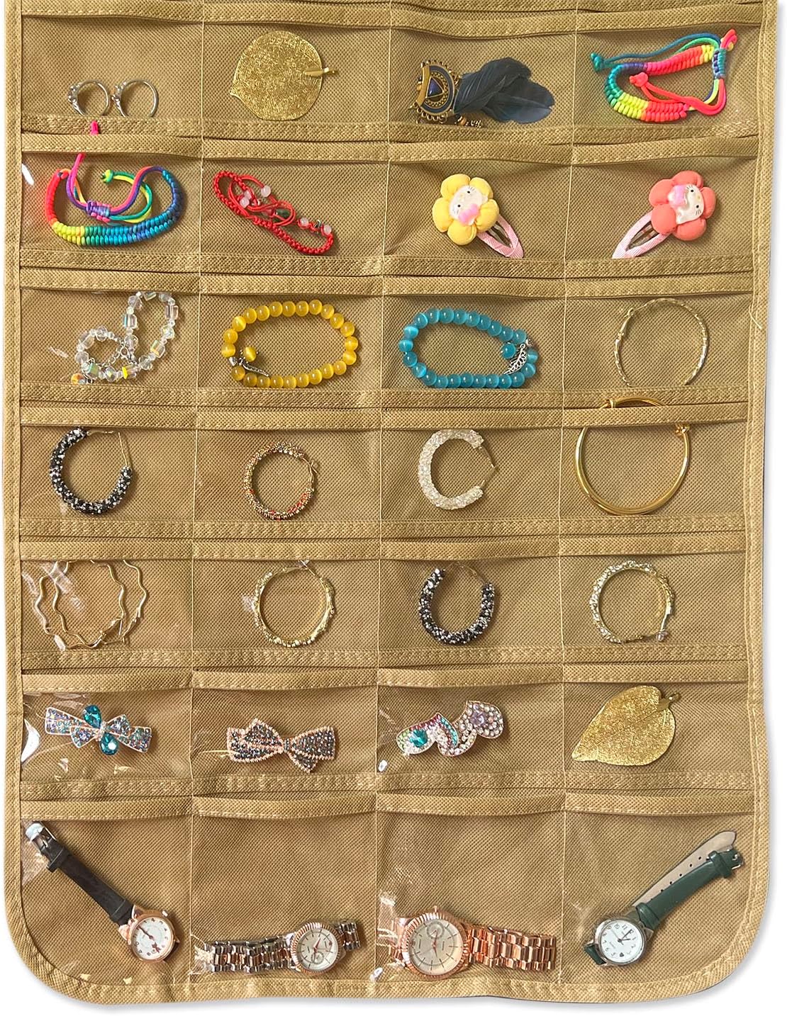 BB Brotrade Hanging Jewelry Organizer,Accessories Organizer,80 Pocket Organizer for Holding Jewelries