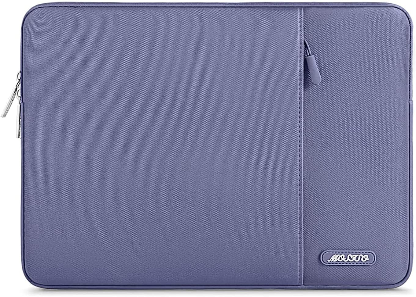 MOSISO Laptop Case 14 inch, 14 inch Laptop Sleeve Compatible with HP Lenovo Dell ASUS Acer, HP Stream, Dell Latitude, Lenovo IdeaPad, Polyester Vertical Computer Sleeve Bag with Pocket, Lavender Gray