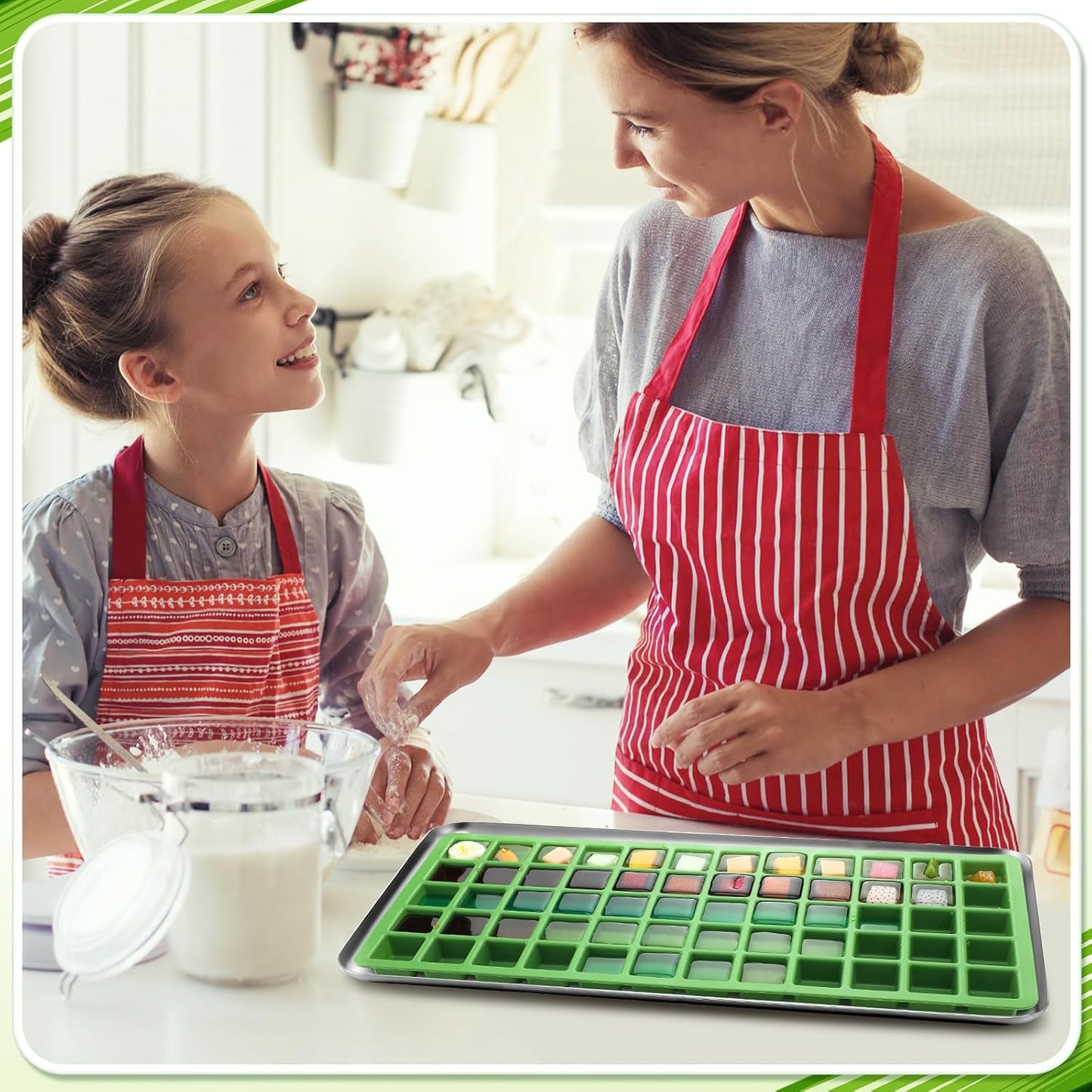2 Pcs Silicone Food Molds for Harvest Right Freeze Dryer Harvest Right Medium Square Trays Dividers Food Mold for Fruit Vegetable Cake Freeze Drying Accessories (Medium)
