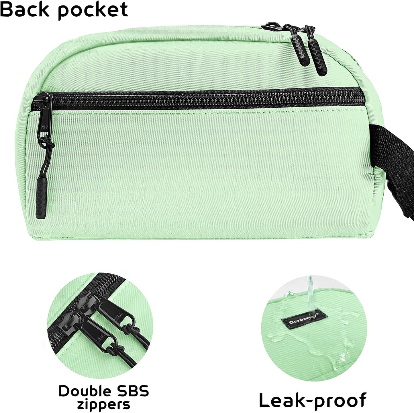 Cerbonny Small Cooler Bag Freezable Lunch Bag for Work School Travel, Leak-proof, 3.5L, Mint Green