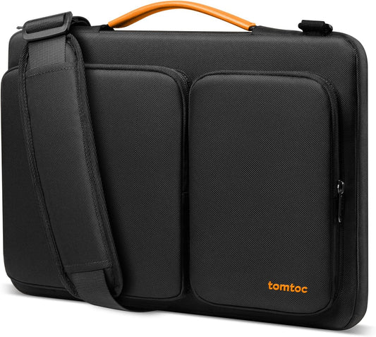 tomtoc 360 Protective Laptop Shoulder Bag for 16-inch MacBook Pro M4/M3/M2/M1 Pro/Max A3403 A3186 A2991 A2485 2024-2019, Water-resistant Sleeve for Dell XPS 15 Surface Book 3 The New Razer Blade 16