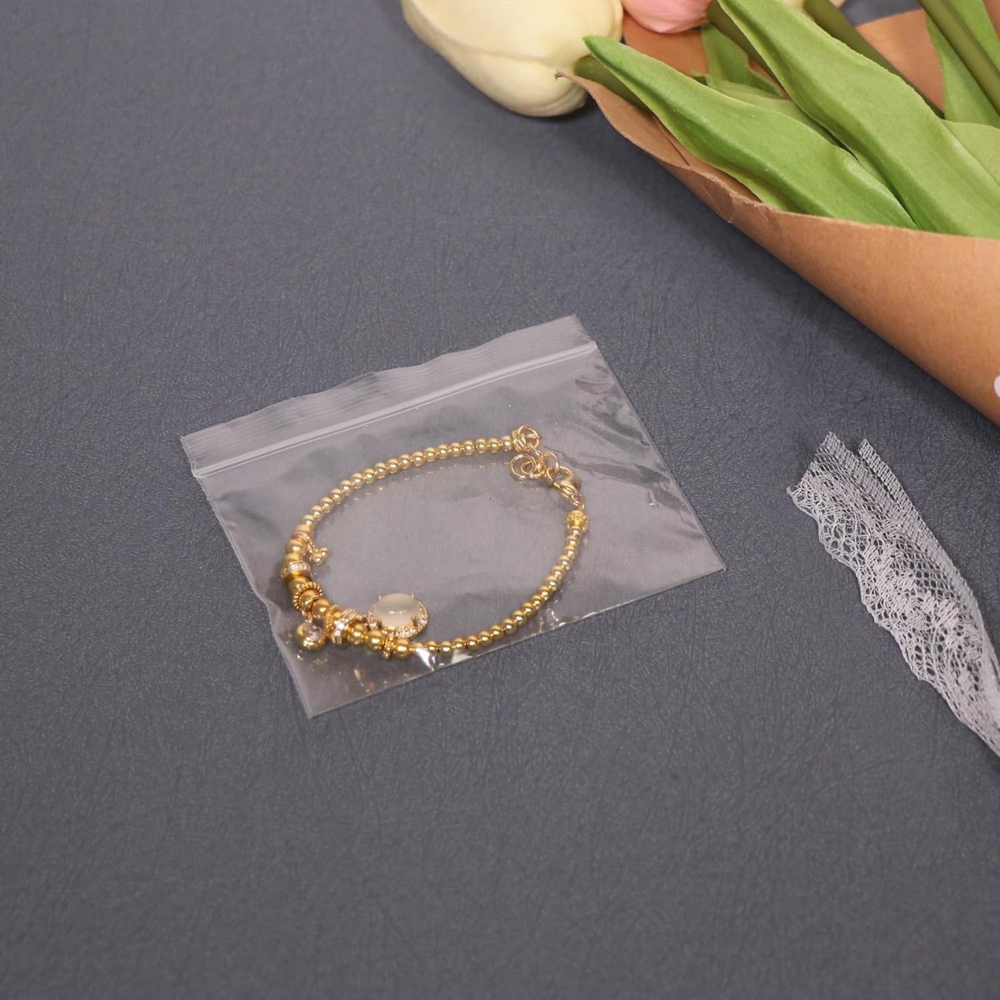 iMailer - 3" x 2" 500 Pack- 2 Mil Resealable Zip Bags- Small Clear Plastic Bags for Storage, Organizing, Crafts, Snacks, Jewelry, Hardware