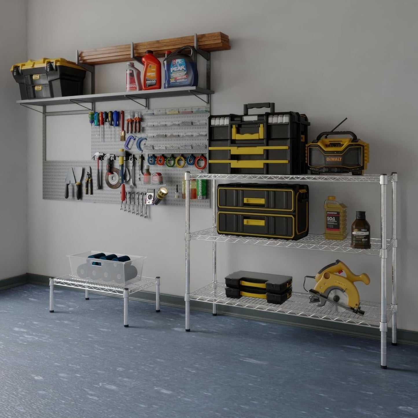14" Deep x 42" Wide x 34" Height Wire Shelving Kit | 3-Tier | NSF Commercial Storage Rack Unit