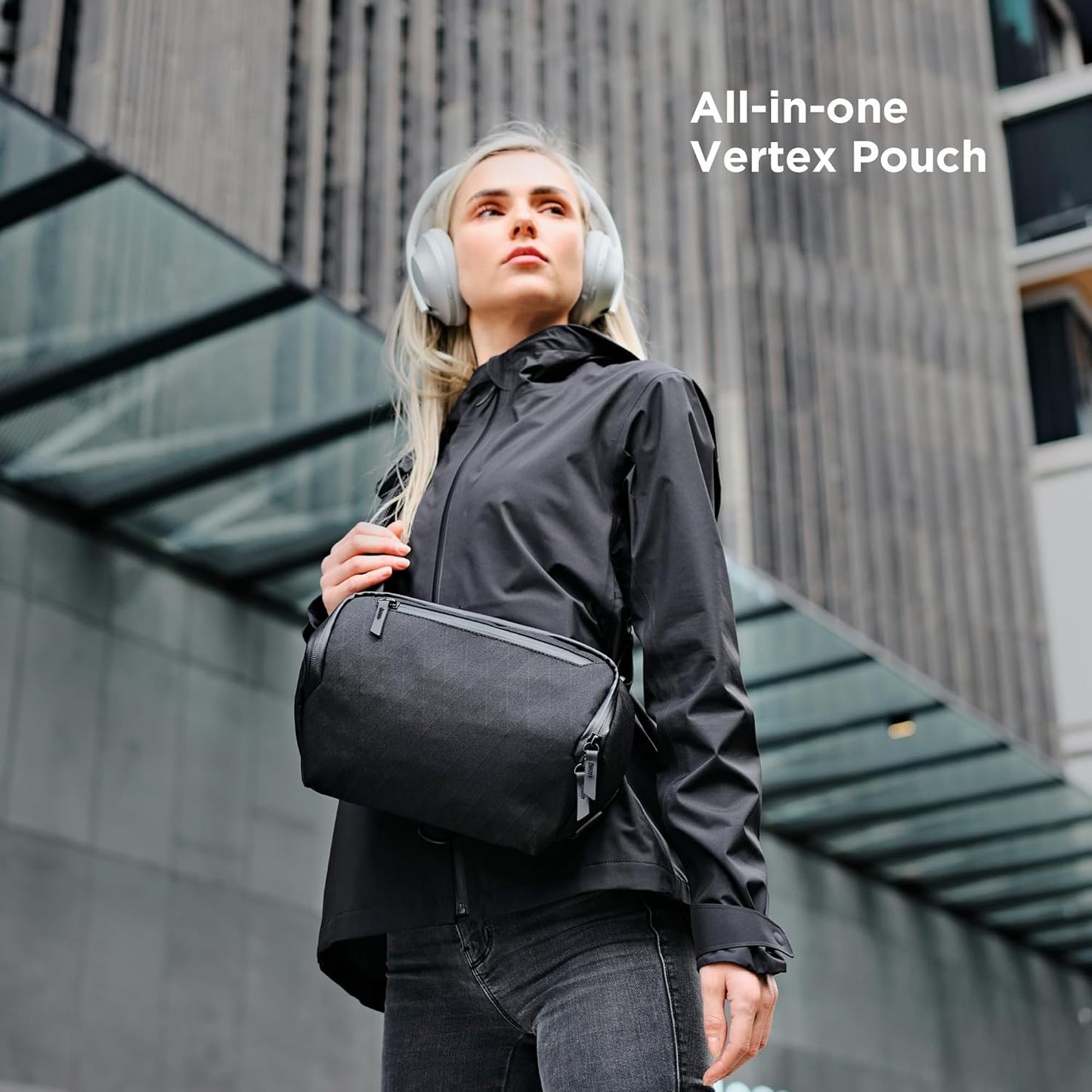 ALPAKA Vertex Pouch - Mens Sling Bag, Fits iPad Mini, Electronics & Accessories, Removable Strap, Weatherproof Fabric