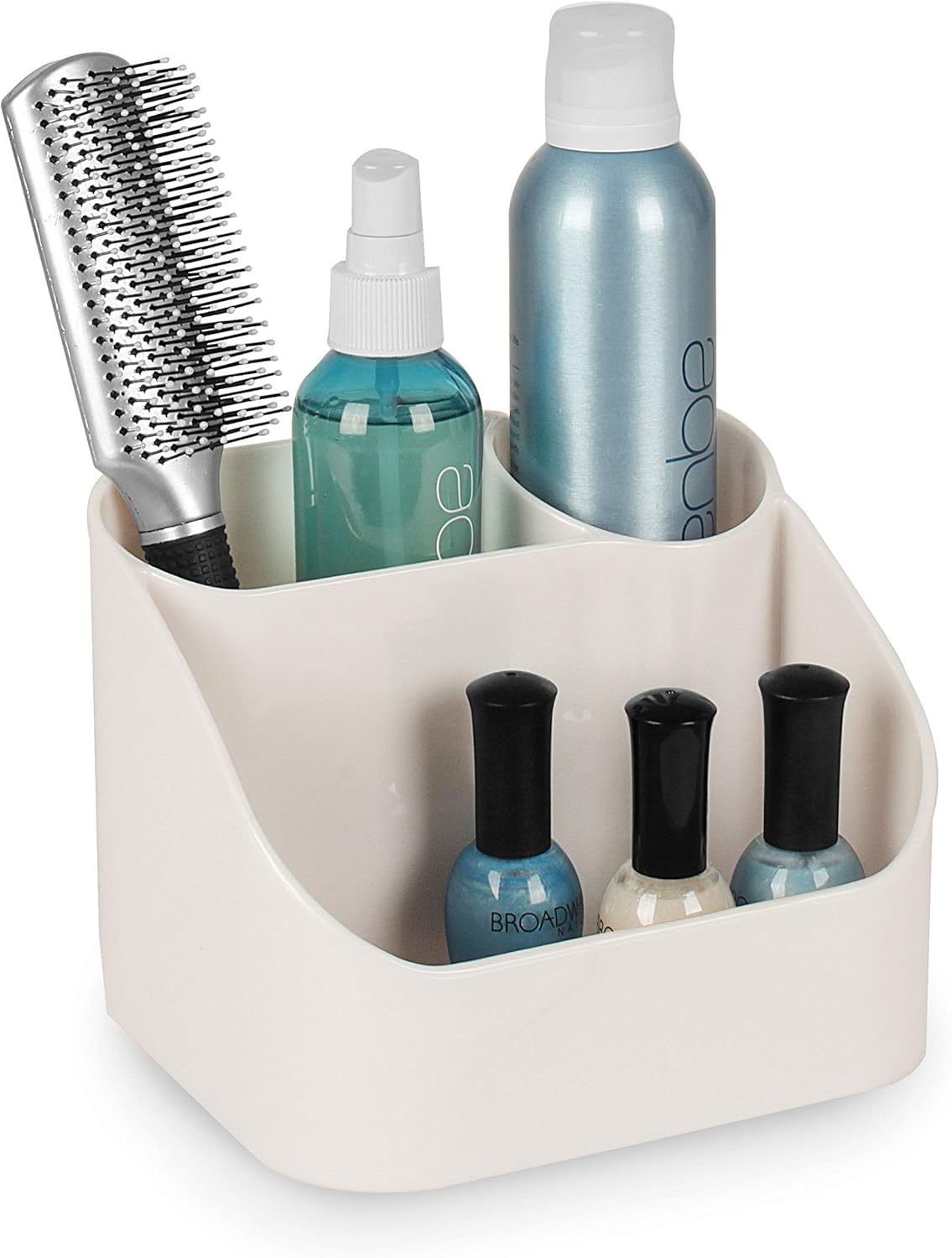 Spectrum Diversified Contour Hair Dryer & Beauty Accessory Organizer, Countertop Hair Care Caddy, Countertop Beauty Organizer, Blow Dryer Storage & Hair Styling Tool Organization
