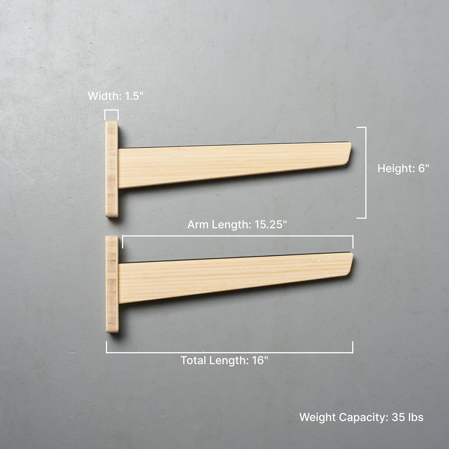 Surfboard Wall Mount, Suitable for Longboards and Shortboards, Snowboards, Beautiful Bamboo Storage Rack, Works for Indoors and Outdoors Display (Amber), Standard
