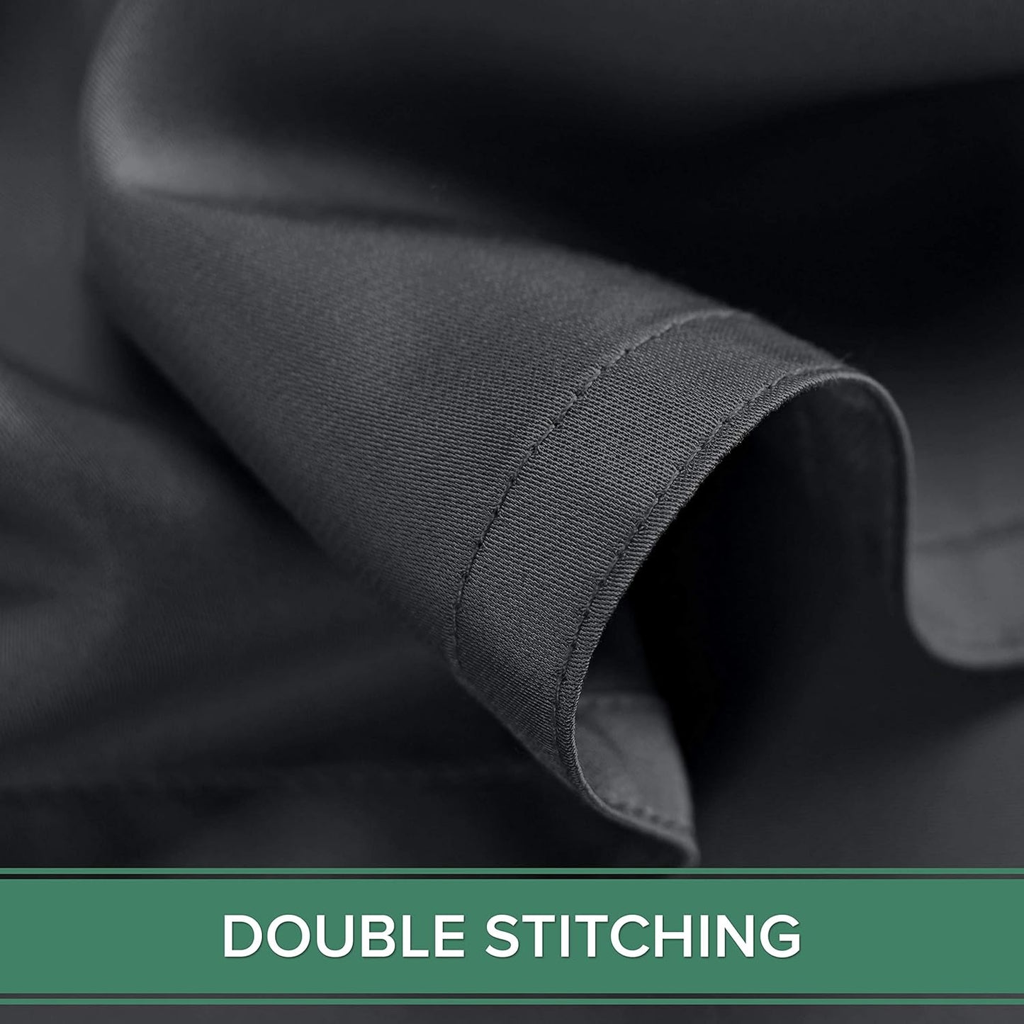 King Pillowcases by Pure Bamboo, Genuine 100% Organic Viscose Derived from Bamboo, Luxuriously Soft & Cooling, Double Stitching, Envelope Closure (2 King Pillowcases, Charcoal)