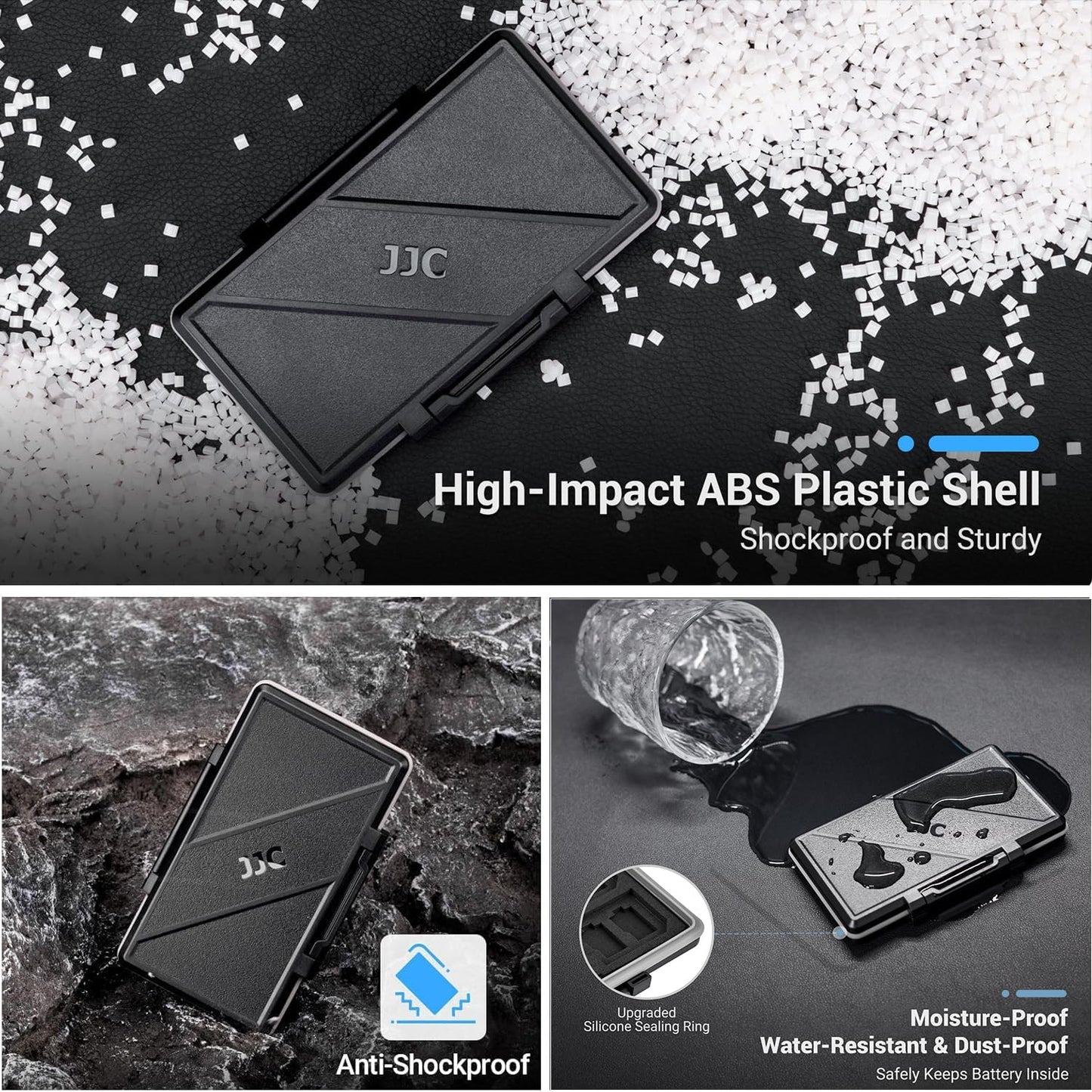 36 Slots Memory Card Case Water-Resistant Anti-Shock Memory Card Wallet for 24 Micro SD SDXC SDHC TF Cards and 12 SD SDXC SDHC Cards