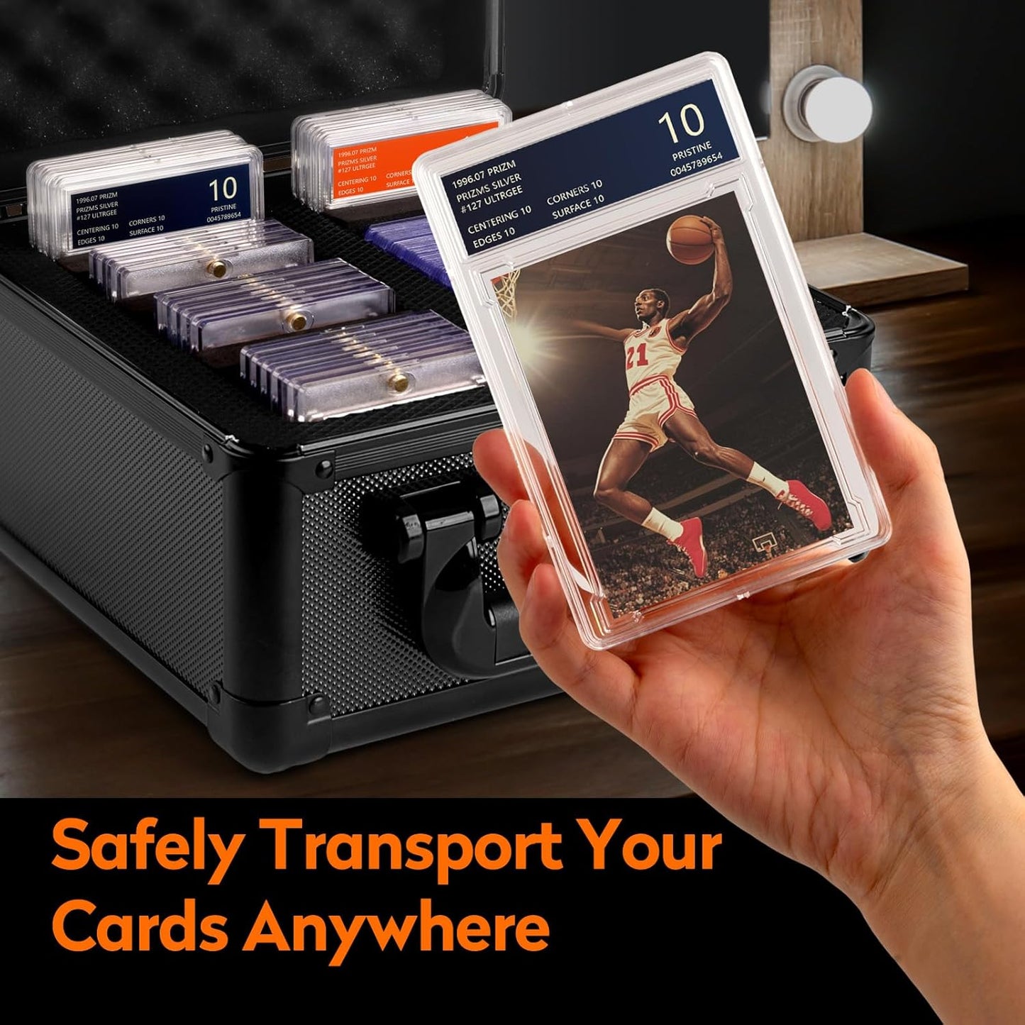 Graded Card Storage Box, Top Loaders Storage Boxes, PSA Card Slab Holder Storage Case for Trading Cards & Sports Cards