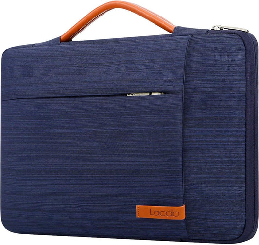 Lacdo 360° Protective Chromebook Case 11 Inch Laptop Sleeve for 11 Inch Acer HP Dell Samsung ASUS Chromebook Spin 311, 13 Inch Microsoft Surface Pro 11th Copilot+PC/10/9/8/X Computer Bag, Blue