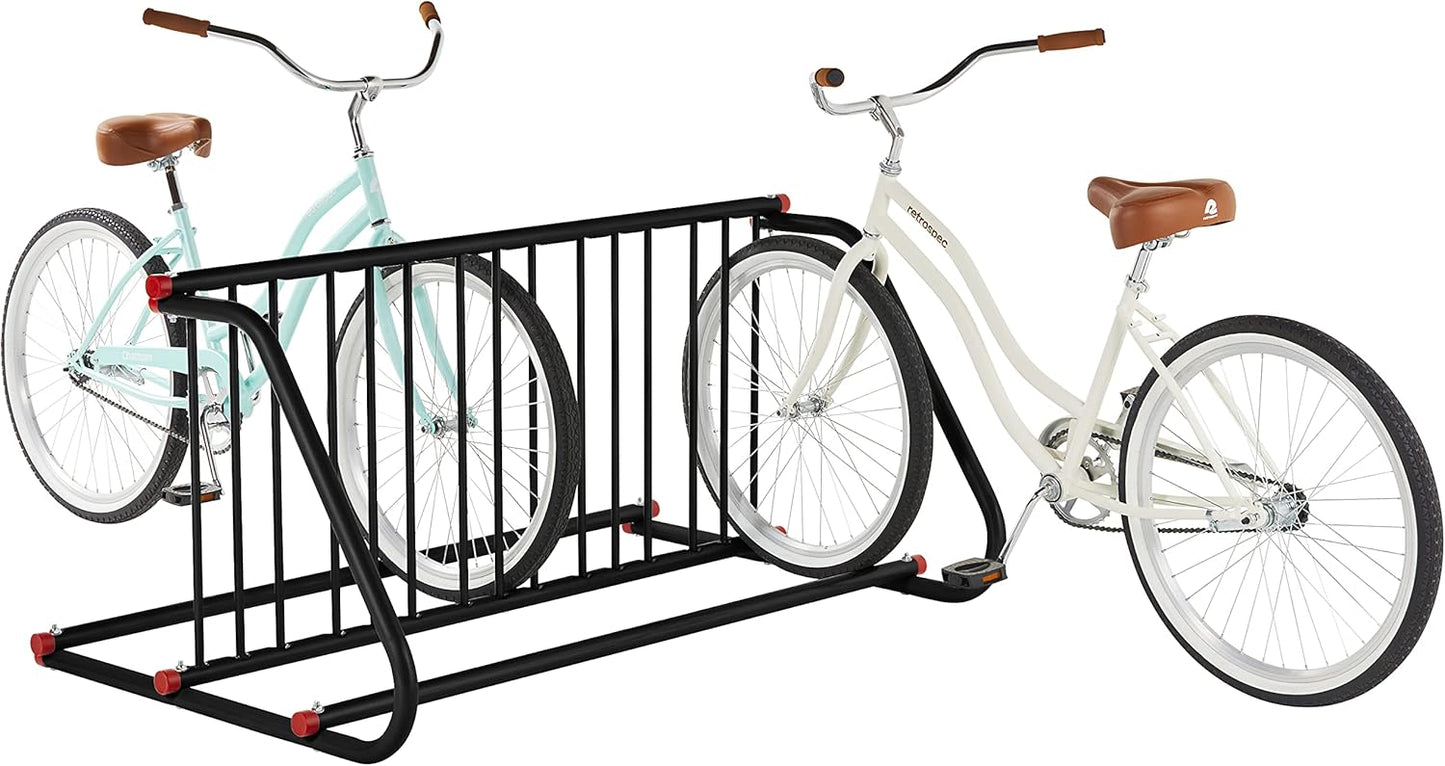 Retrospec Commercial Grid Bike Rack - Single & Double Sided - Bicycle Storage Stand for Garages, Stores, Schools & Universities Power Coated Steel