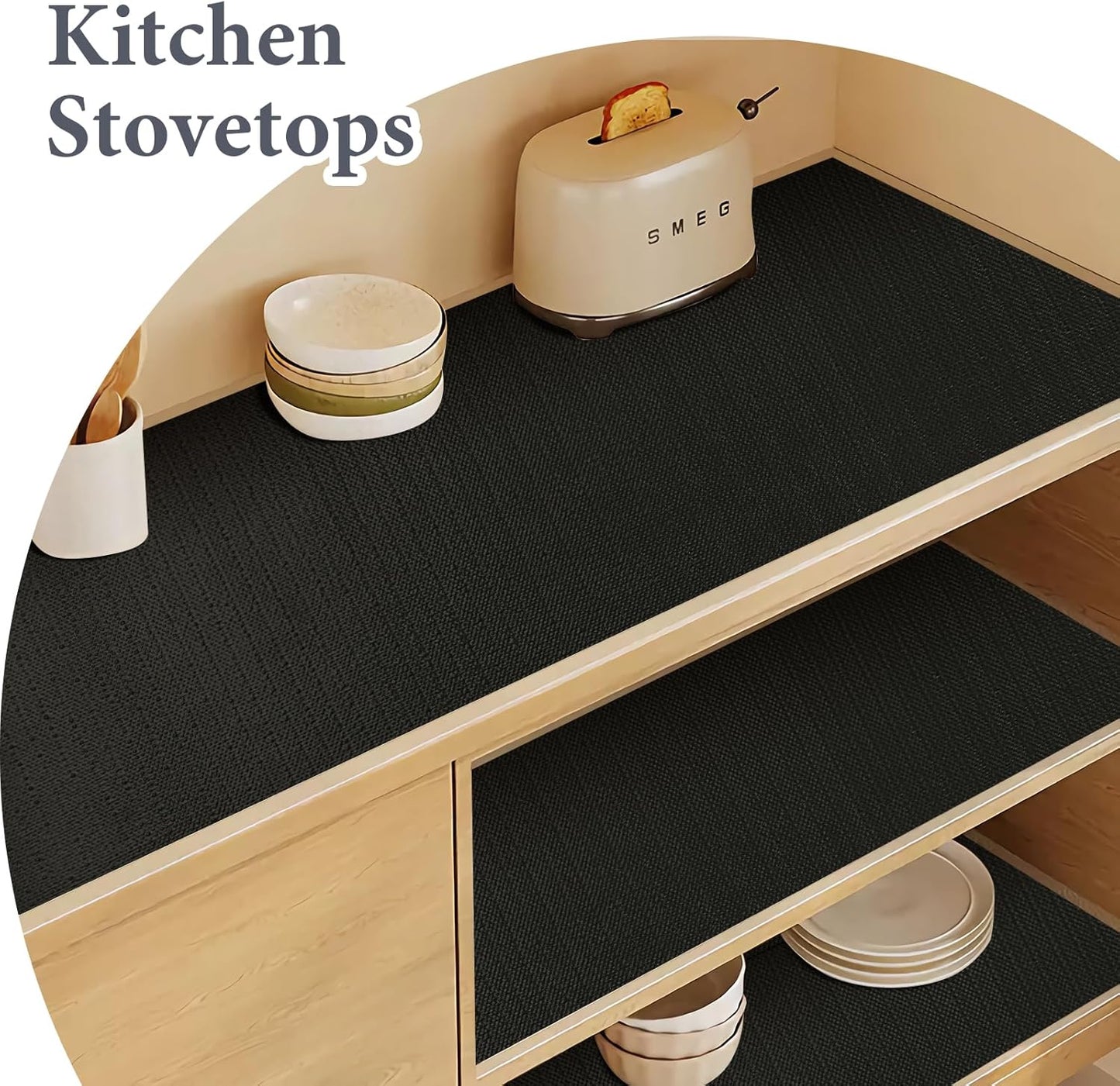 Shelf Liners for Kitchen Cabinets 12in x 20FT Non Adhesive Drawer Liner Gray Quatrefoil Thickened Shelf Liner Paper Strong Non-Slip Easy to Clean for Tool Box Refrigerator with Knife and Tape Measure