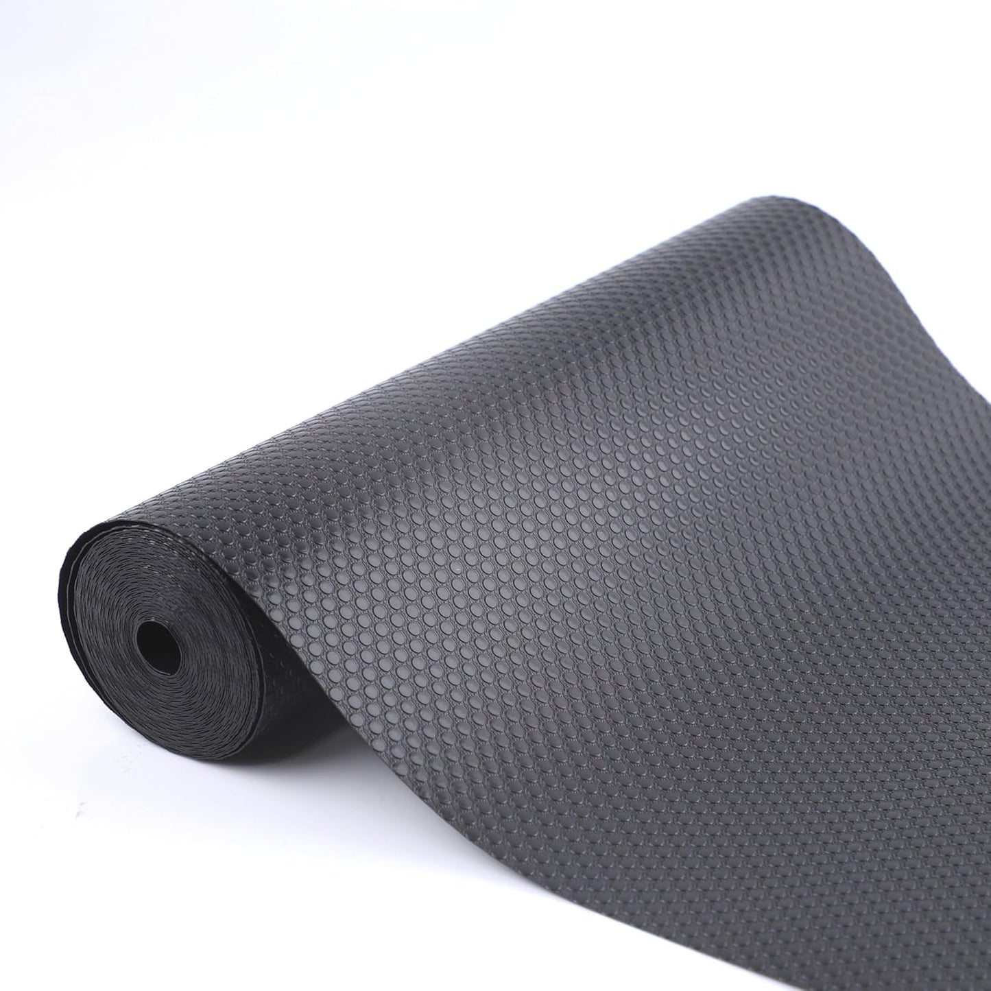Cabinet Shelf Liner 24 Inch Wide X 20 Ft Non-Slip Kitchen Drawer Liners Waterproof & Oil-Proof Drawer Liners for Cupboard Pantry Non Adhesive Refrigerator Shelf Liner Strong Grip Cabinet Mat (Black)
