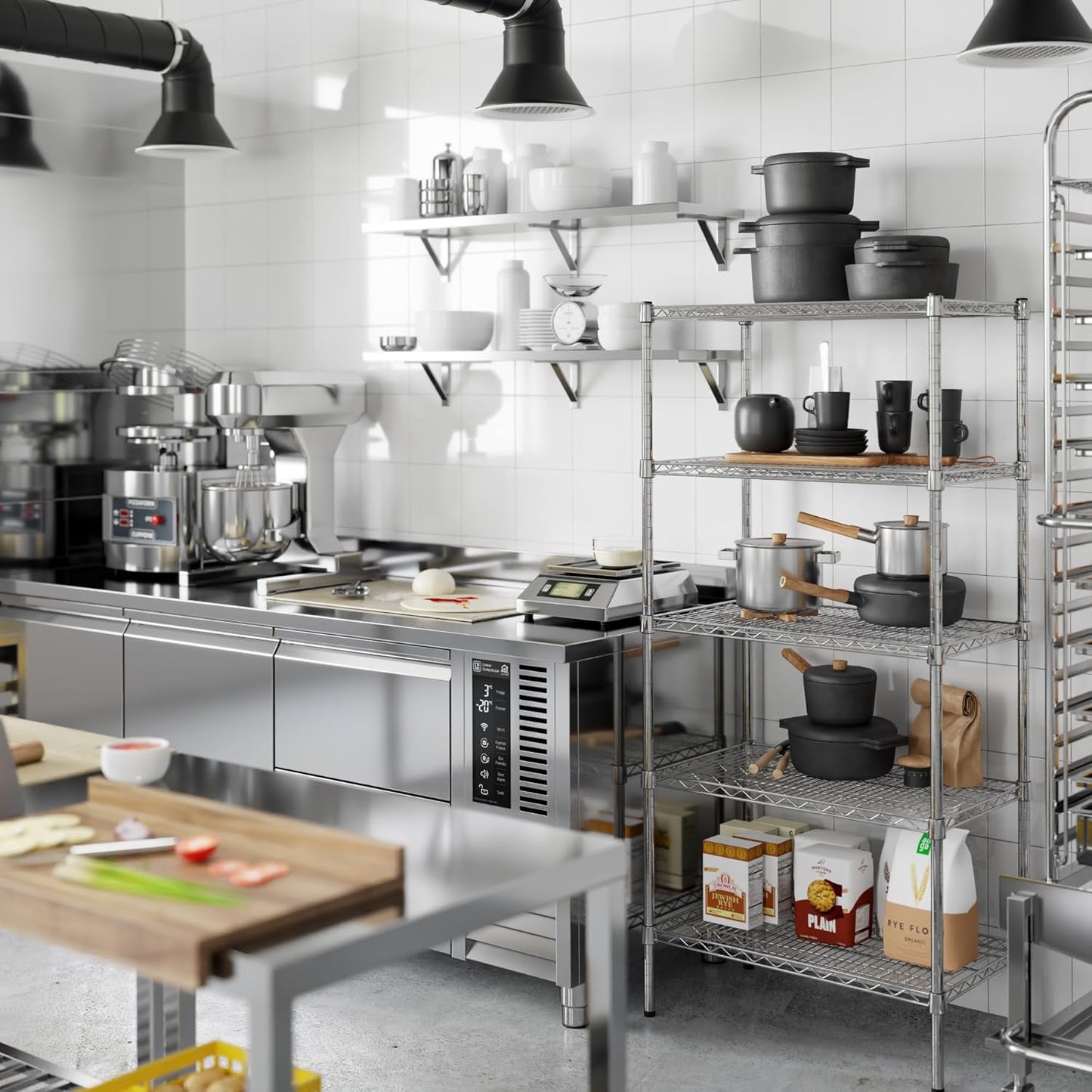 18" Deep x 30" Wide x 64" Height Wire Shelving Kit | 5-Tier | NSF Commercial Storage Rack Unit