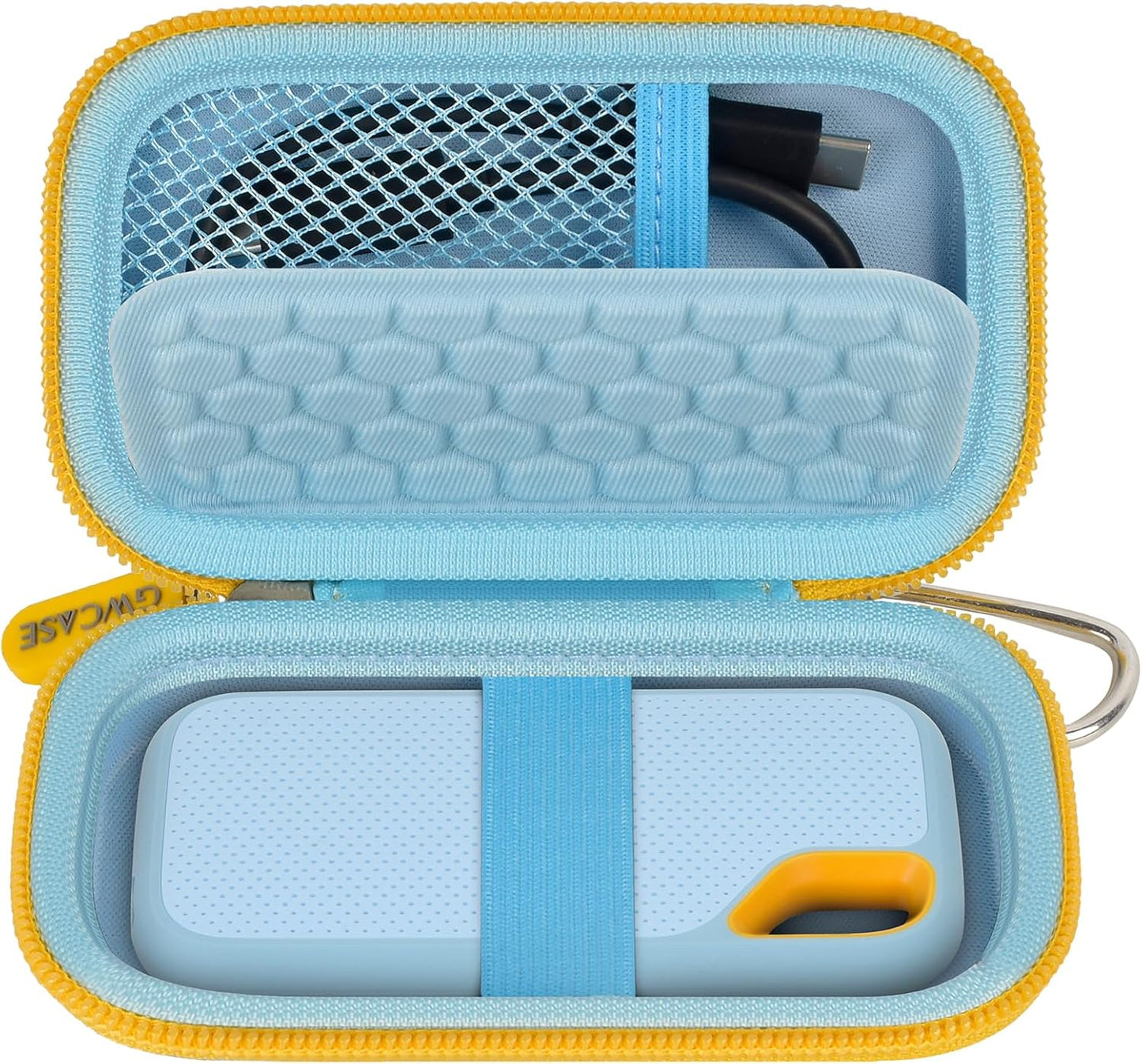 Hard Case Compatible with SanDisk Extreme PRO 500GB 1TB 2TB 4TB Portable External SSD. Carrying Travel Holder for Crucial X8 Solid State Drive (Box Only)-Blue