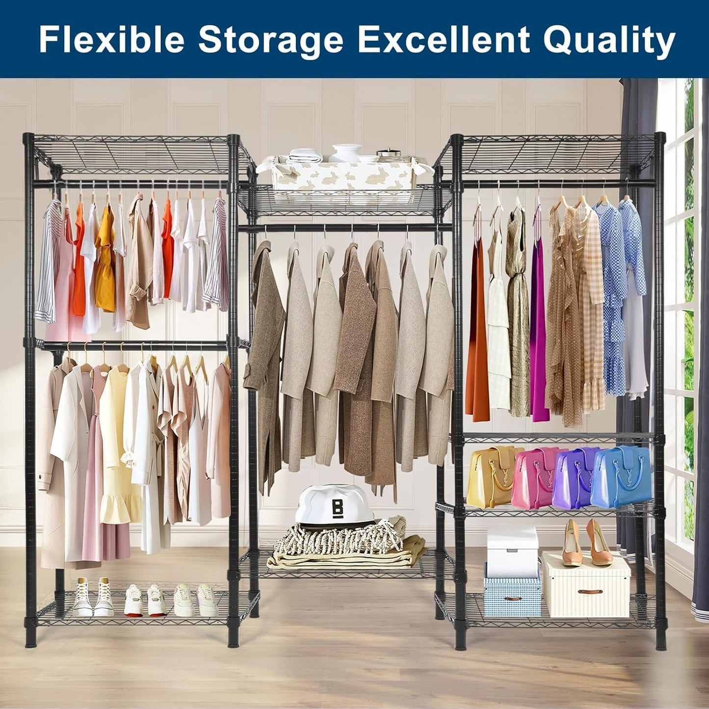 Whitmor Modern Industrial Wardrobe