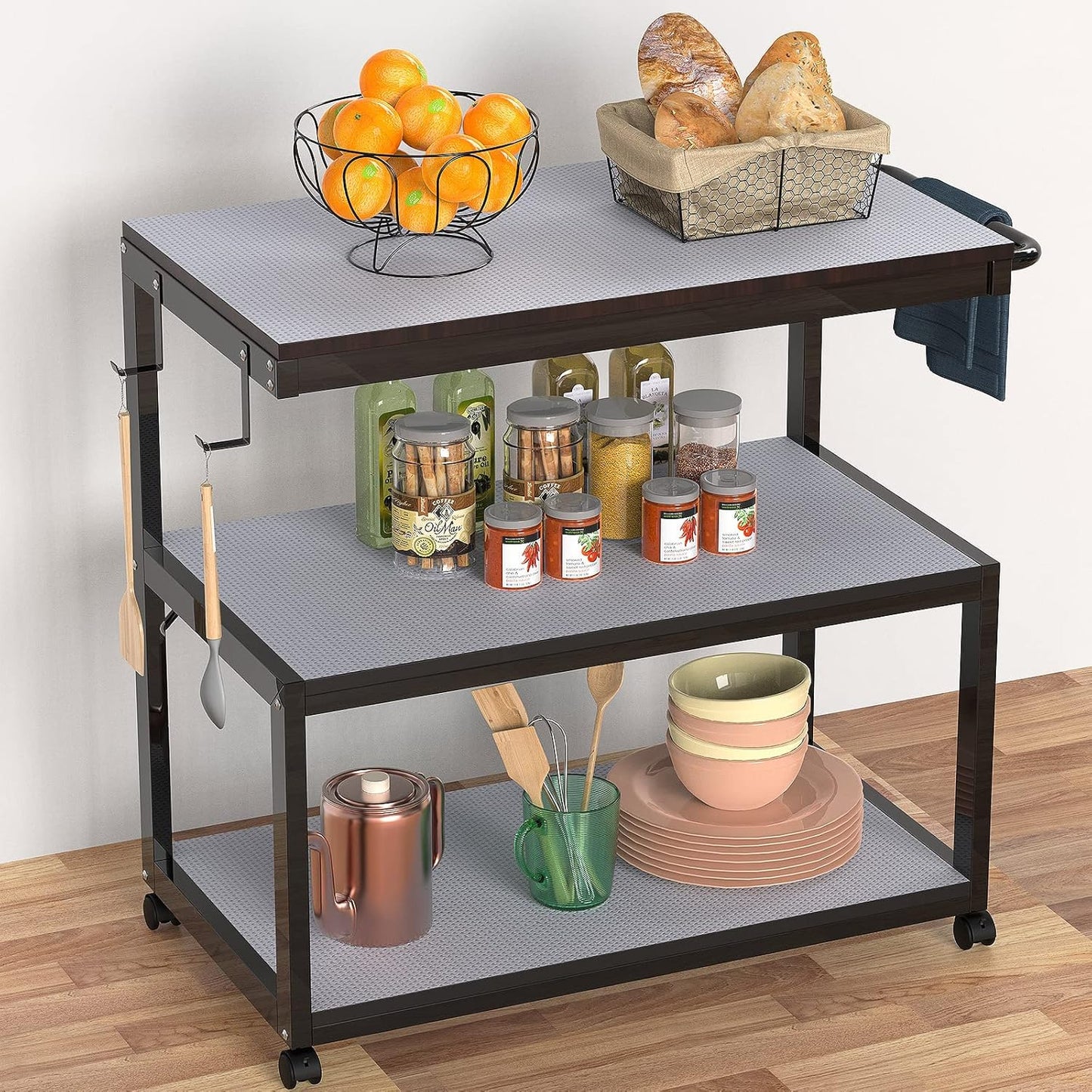 Shelf Liners for Kitchen Cabinet Refrigerator Liners Waterproof Kitchen Cupboard Liner Drawer Mats EVA Material Non Adhesive Fridge Mats for Shelves Clear 23.6 x 157.4 Inches