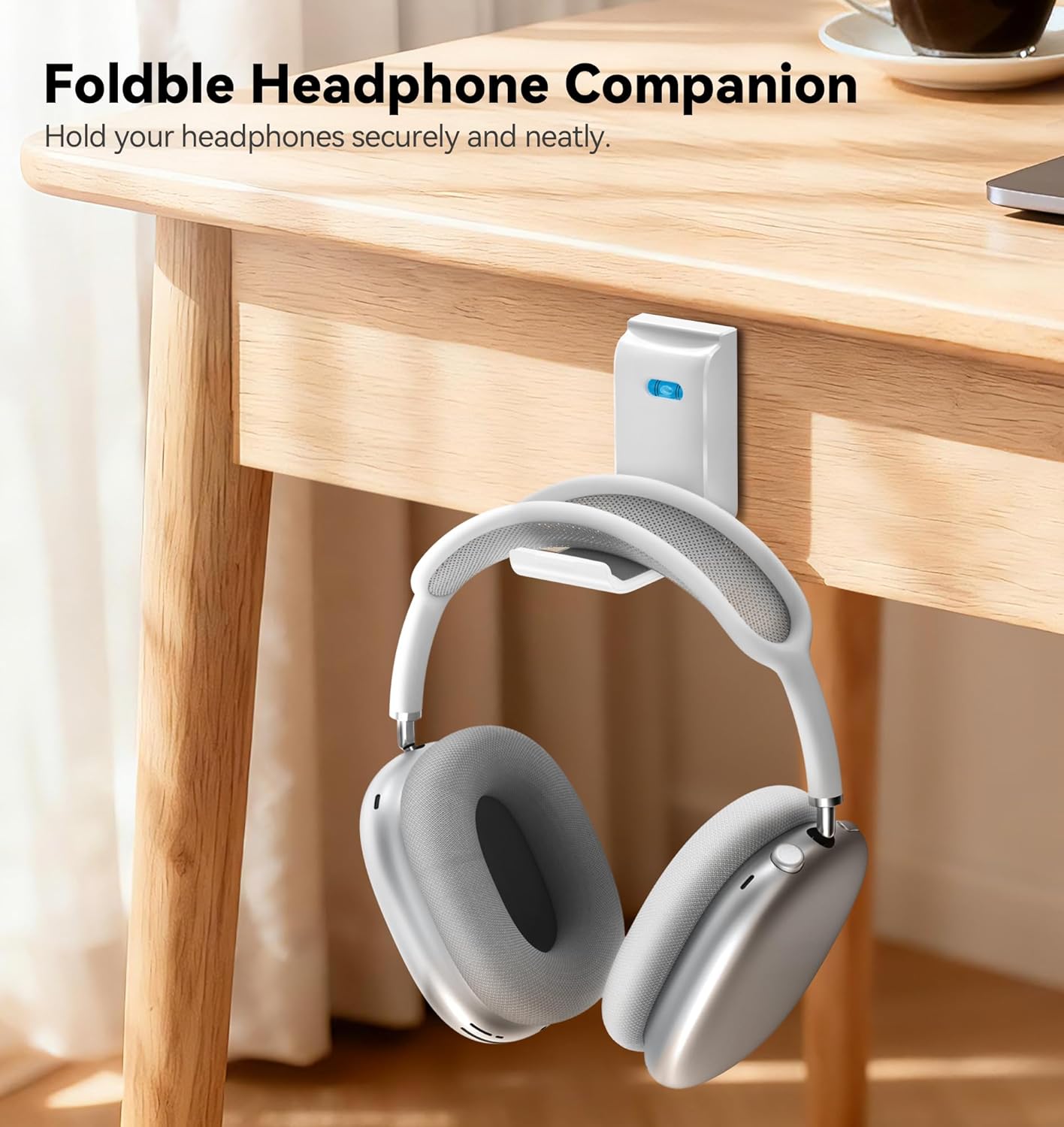 Headphone Stand Wall Mount, Gaming Headset Wall Shelf & Desk Holder, Hook Hanger, for Office / PS5/ XBOX/ PS4 Headset, Must Have Video Game Accessories, Essentials & Gift for Boys & Girls- 2 Pack
