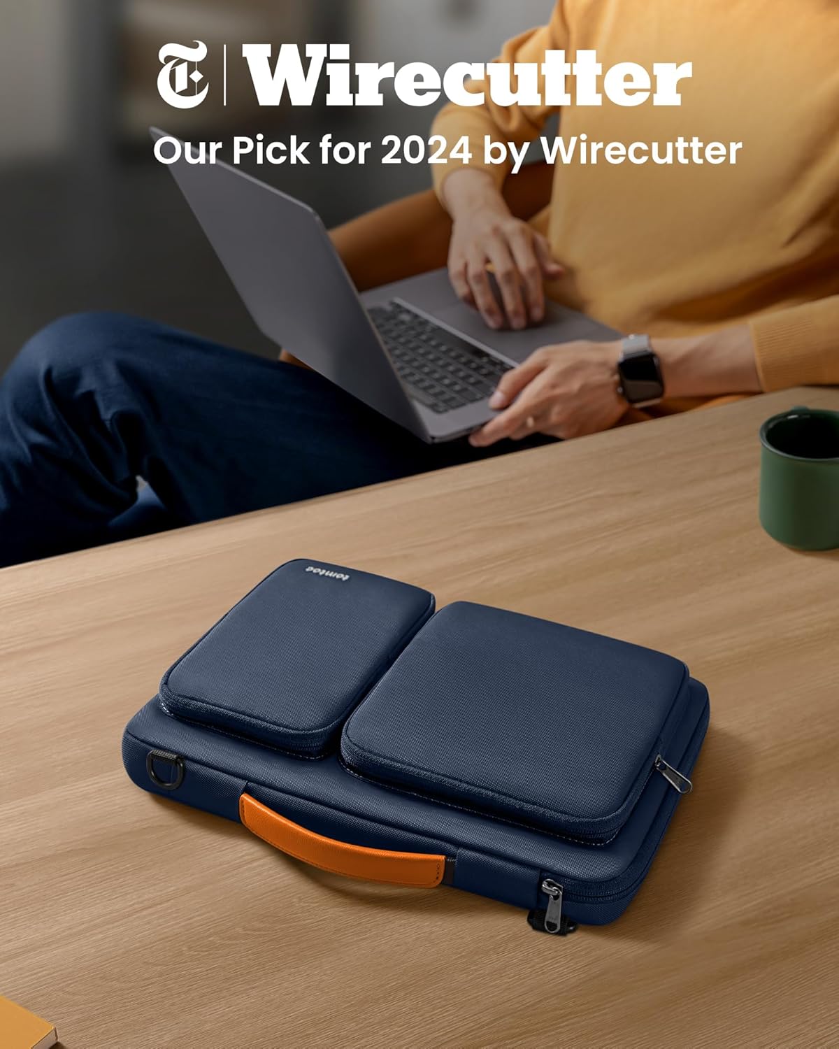 tomtoc Laptop Shoulder Bag for 2025 14 Inch MacBook Pro M5/M4/M3/M2/M1 Pro/Max 2025-2021, 13.5-14.4 Surface Laptop 7/6/Studio 2, Surface Book 3, 360 Protective Case Fit Asus VivoBook