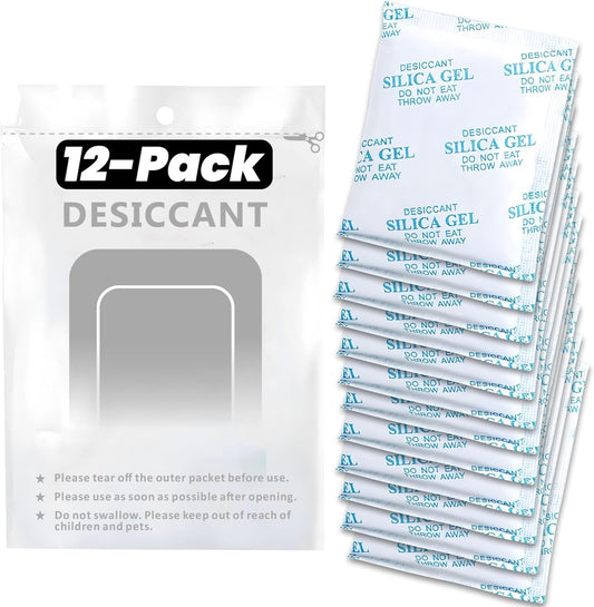Pet Food Desiccant Bag, Replaced Desiccant for Automatic Cat dog Feeders, Keep Cat Food Dog Dry and Fresh- 12 Packs