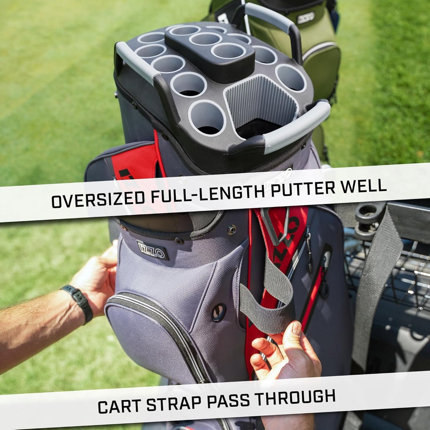 Izzo Ultimate Organizer Golf Cart Bag