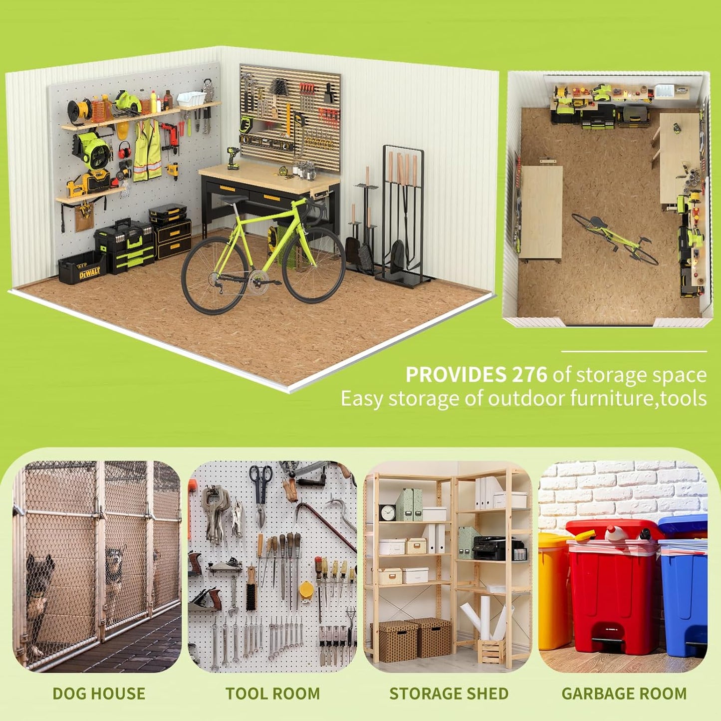 Metal Storage Shed,10x8 Outdoor Storage Building,Large Backyard Sheds with Lockable Doors,Waterproof Outside Storage Sheds
