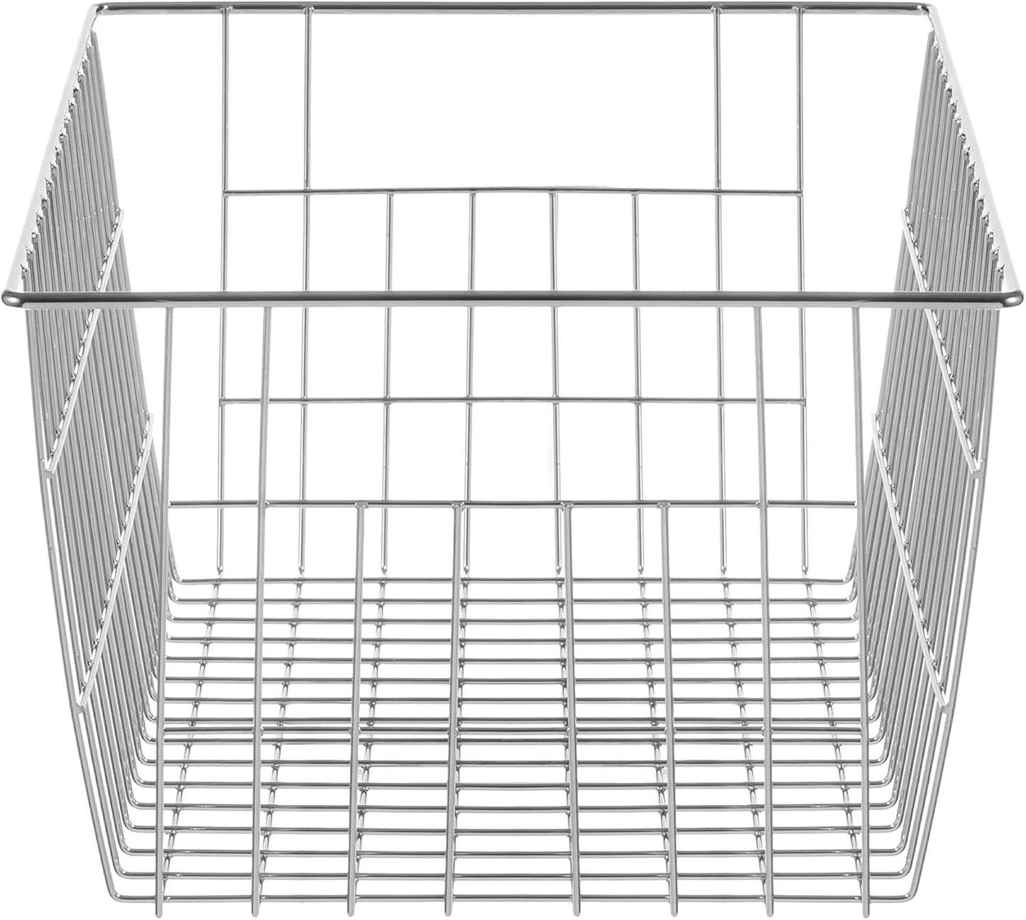 Slideep Farmhouse Wire Organizer Storage Bin Basket with Handles, Food Storage for Kitchen Cabinets, Pantry, Closet, Bedroom, Bathroom, Office 6 Pack