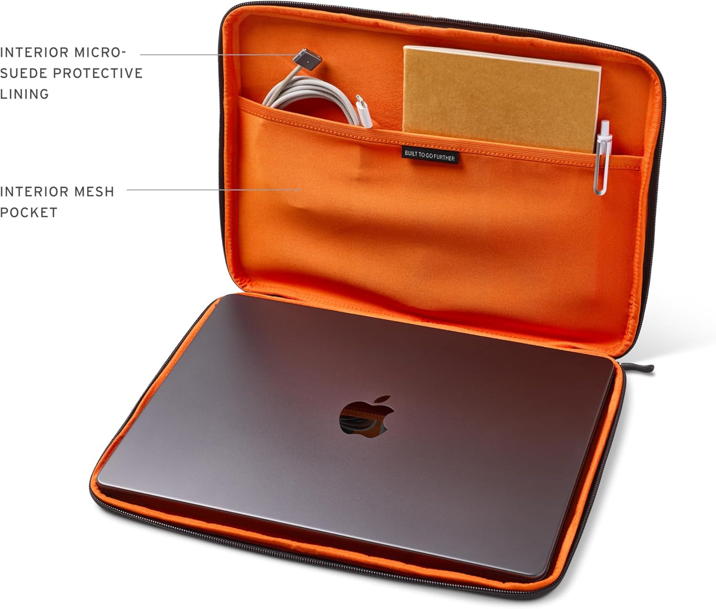 UAG Laptop Sleeve Case, Medium Sleeve, Fits Up to 13-14" Laptop, Shockproof Protective Carrying Computer Bag with Micro-Suede Lining and Interior Accessory Pocket, Dark Grey
