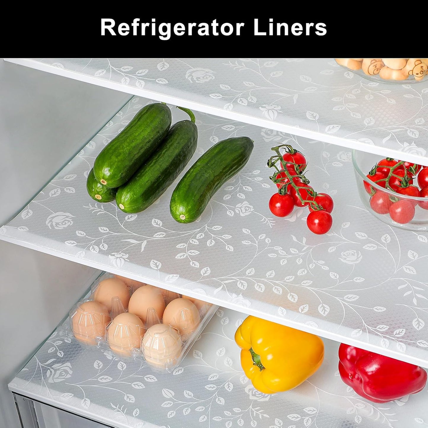 Cooyes Shelf Liner – Premium Non-Adhesive Cabinet & Drawer Liner for Kitchen – Waterproof Shelf Paper with Modern Pattern – Durable EVA Cabinet Mat – Easy to Cut （23.6" W x 360" L）