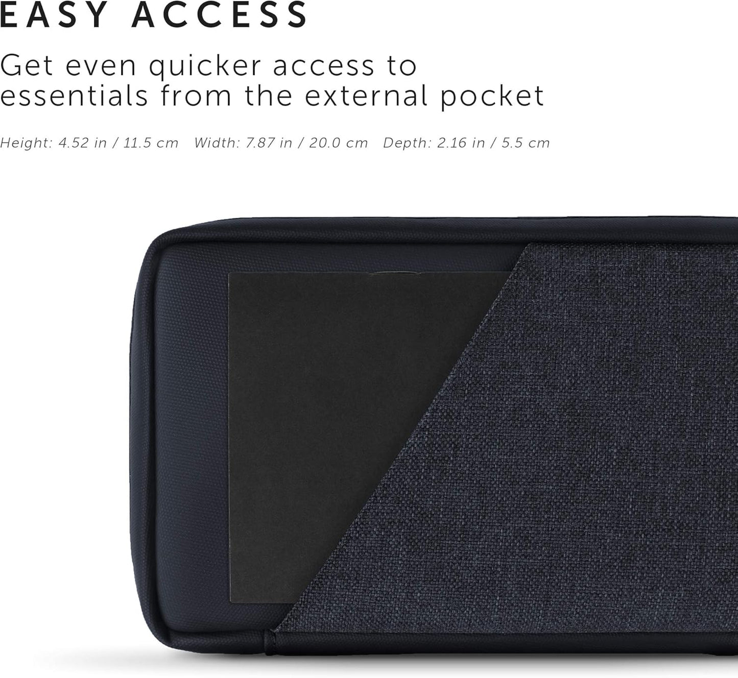 Native Union Stow Organizer – Premium Travel Tech Kit Crafted with Durable Canvas – Keep Essentials Organized with Flexible Storage & Quick-Access Pocket for Cables, Chargers, SIM Card & More (Indigo)