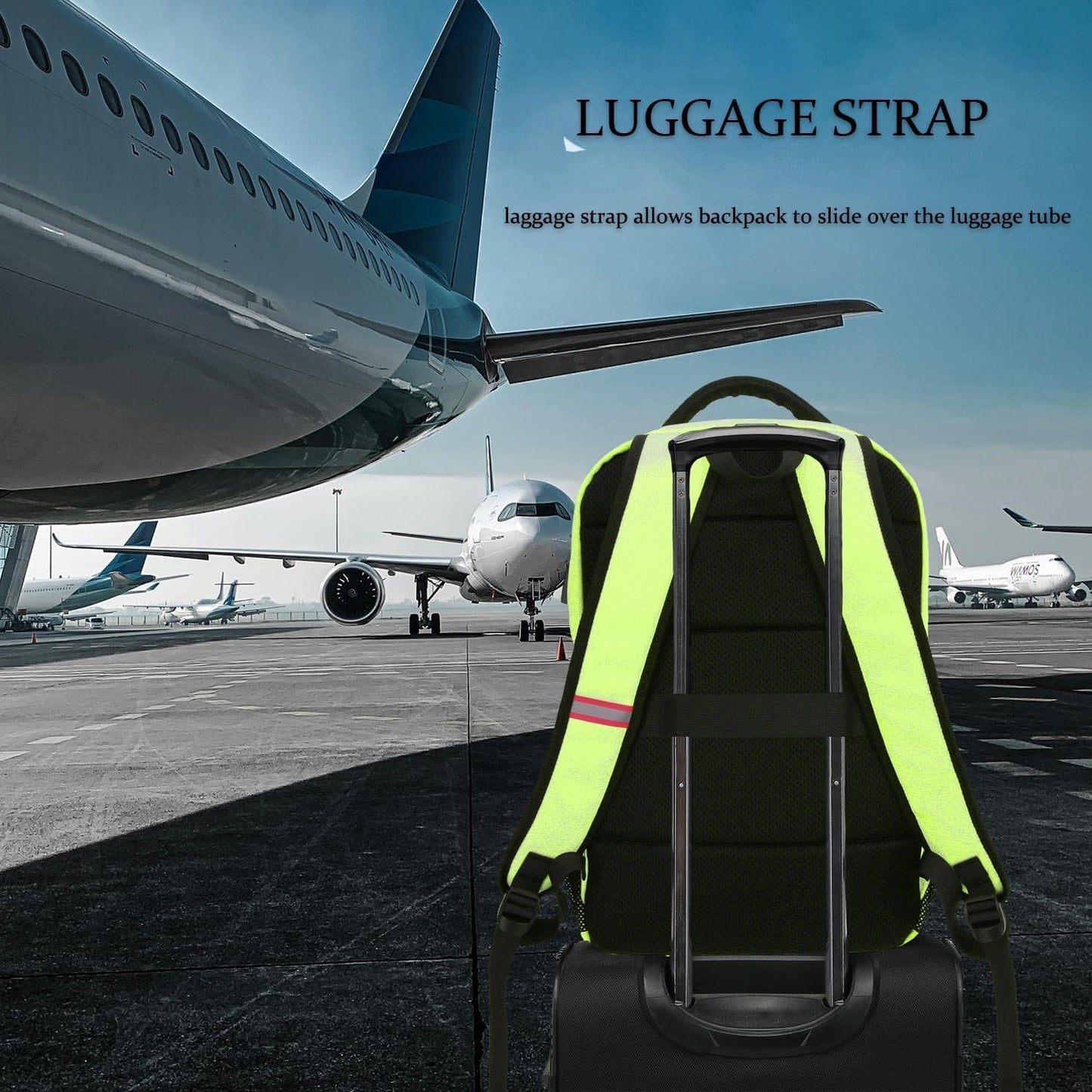Della Gao Laptop Backpack for Men, Large Anti-Theft Business Travel Backpack with USB Charging Port, Water Resistant College School Computer Bag for Men/Women for 17 Inch Laptop and Notebook