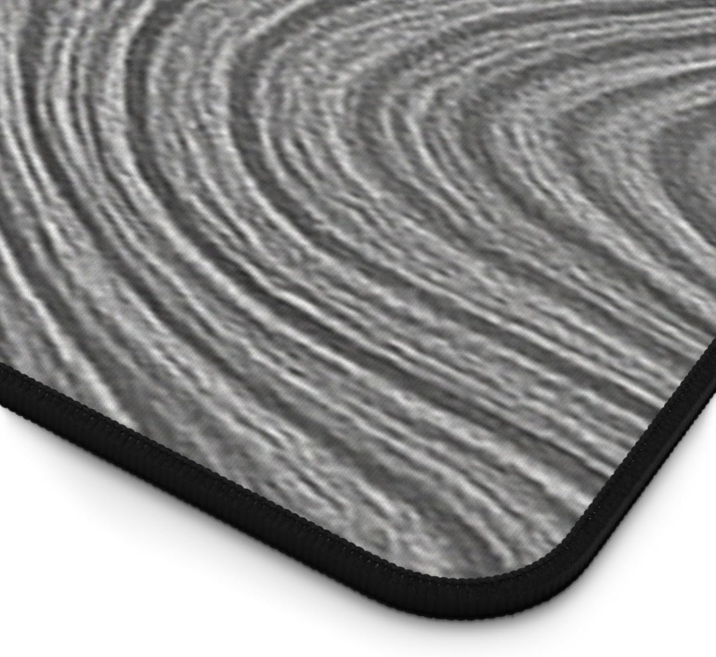 Brushed Metal Texture Desk Mat - Extended Mouse Pad & Desk Pad, Neoprene Surface, Non-Slip Rubber Base, Stitched Edges, Desk Protector for Keyboard & Mouse, Sizes 12x18/12x22/16x32 (Damascus, 16x32)