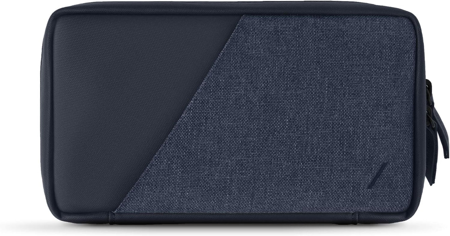 Native Union Stow Organizer – Premium Travel Tech Kit Crafted with Durable Canvas – Keep Essentials Organized with Flexible Storage & Quick-Access Pocket for Cables, Chargers, SIM Card & More (Indigo)