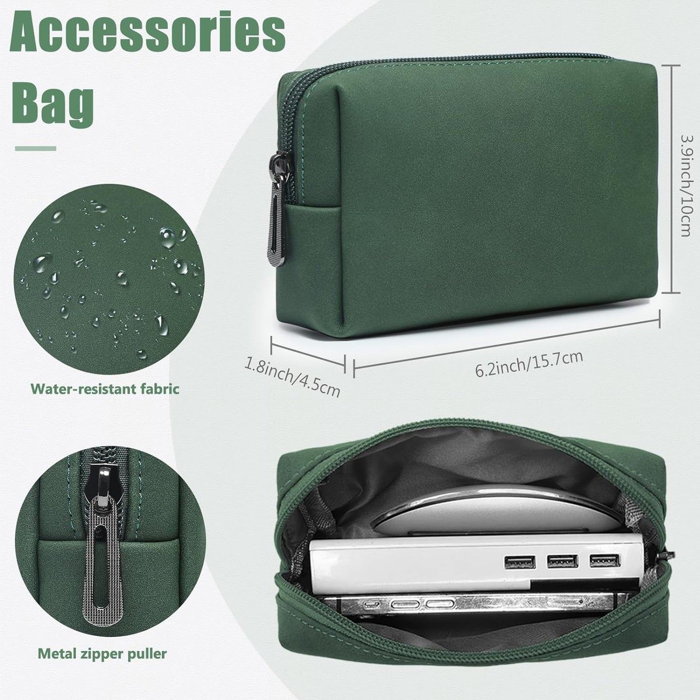 HYZUO 13.3-14 Inch Laptop Sleeve Case with Stand Feature for MacBook Pro 14 M5/M4/M3/M2/M1 2026-2021, MacBook Pro/Air 13.3, 13.5" 13.8" Surface Laptop, HP Spectre X360 13/14, Midnight Green